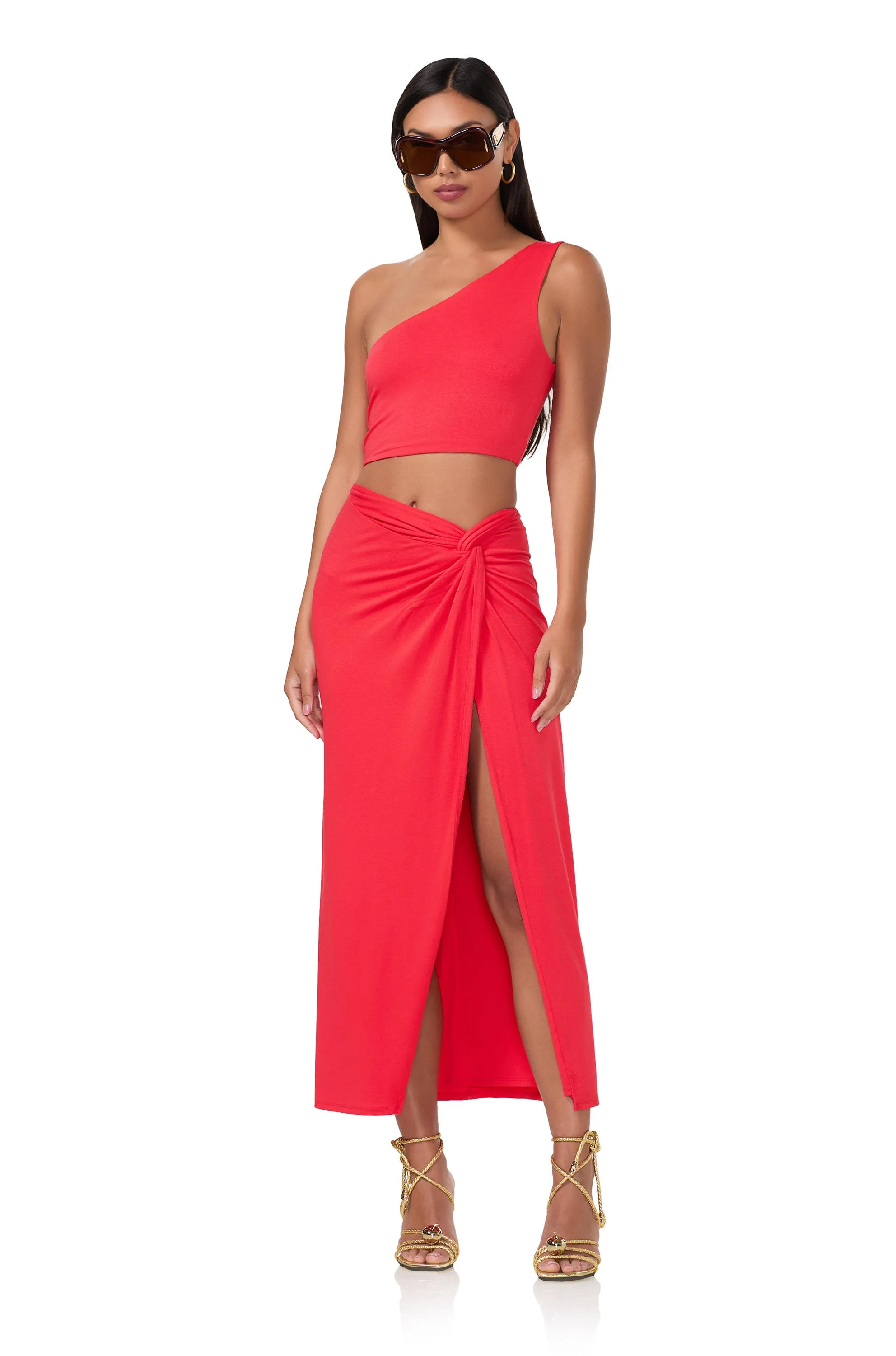 Lorli Skirt - Cherry sold by AFRM