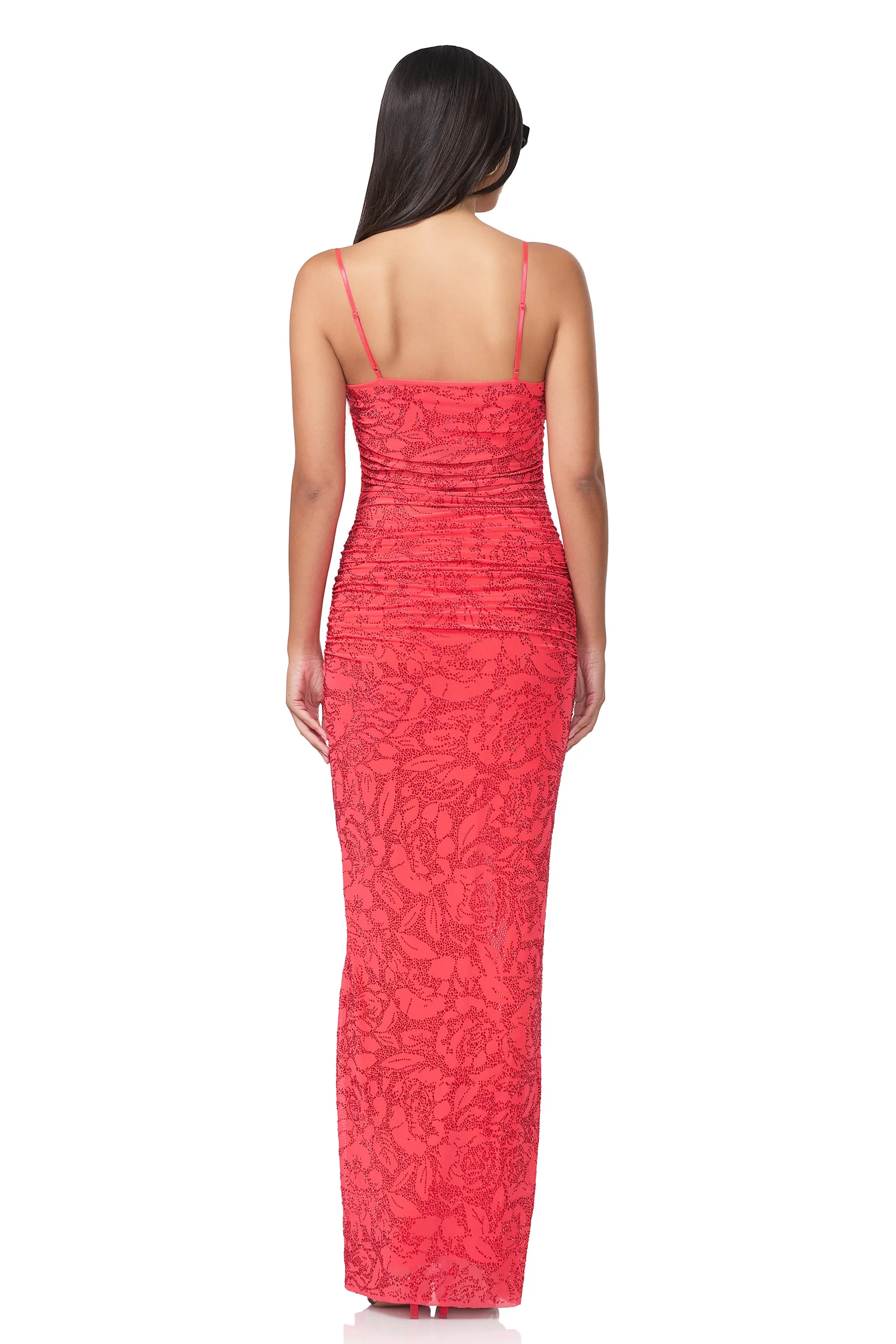 Jennan Rose Rhinestone Dress - Cherry sold by AFRM product image thumbnail 4