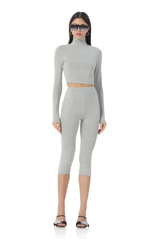 Ettie Capri Legging - Heather Grey sold by AFRM