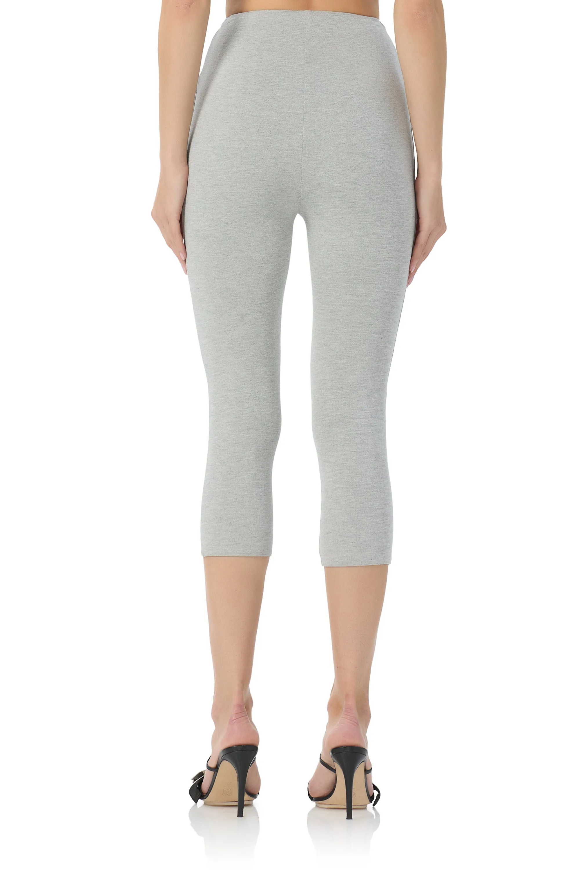Ettie Capri Legging - Heather Grey sold by AFRM product image thumbnail 5