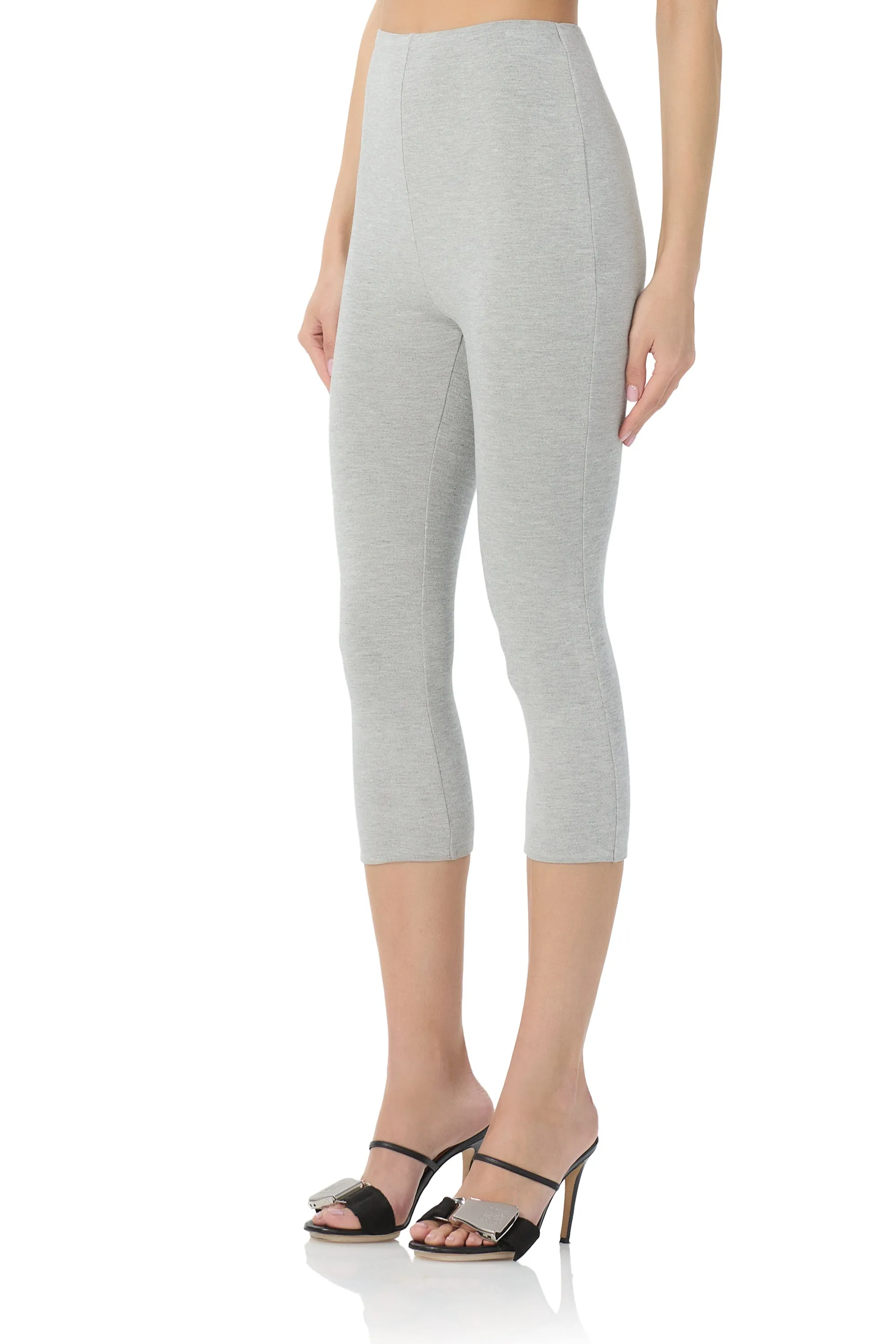 Ettie Capri Legging - Heather Grey sold by AFRM product image thumbnail 4