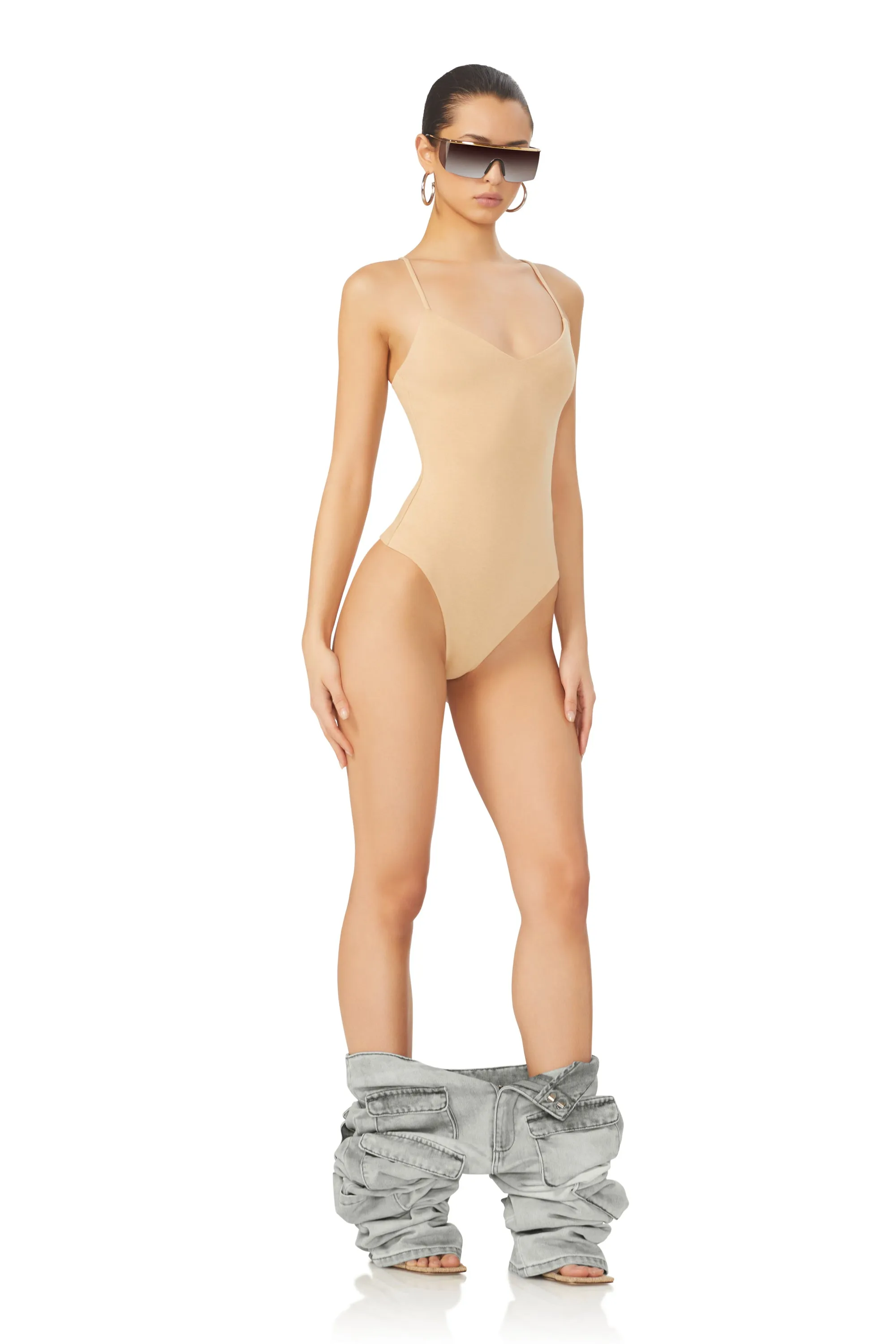 Ester Bodysuit - Praline sold by AFRM product image thumbnail 2