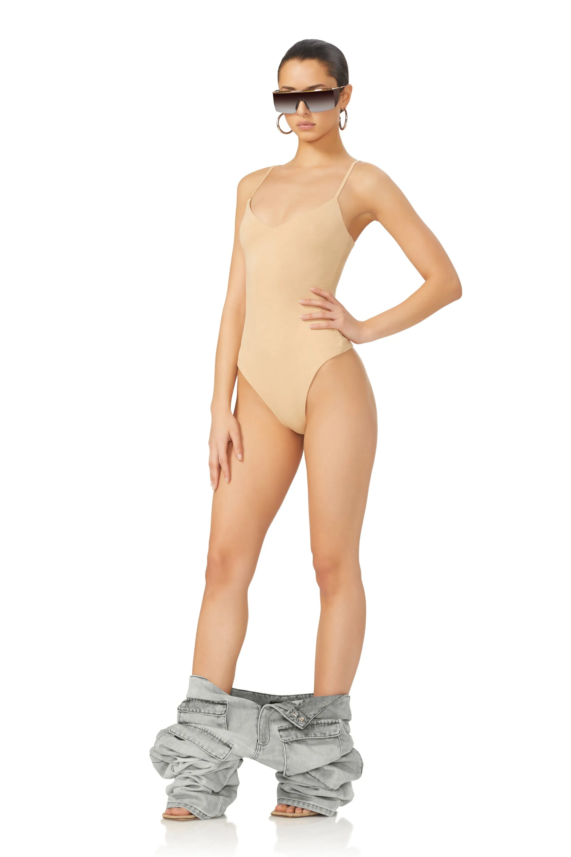 Ester Bodysuit - Praline sold by AFRM product image thumbnail 3