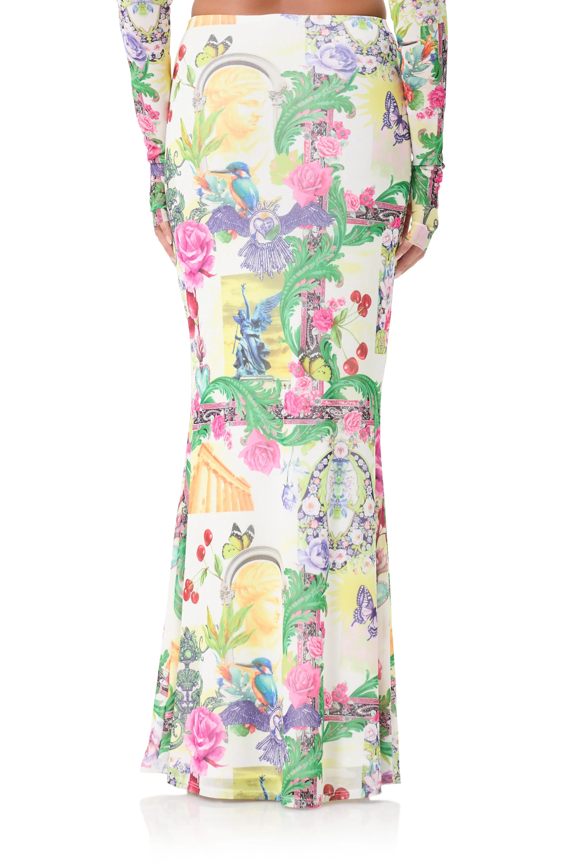 Tegan Mermaid Maxi Skirt - Roman Mix sold by AFRM product image thumbnail 5