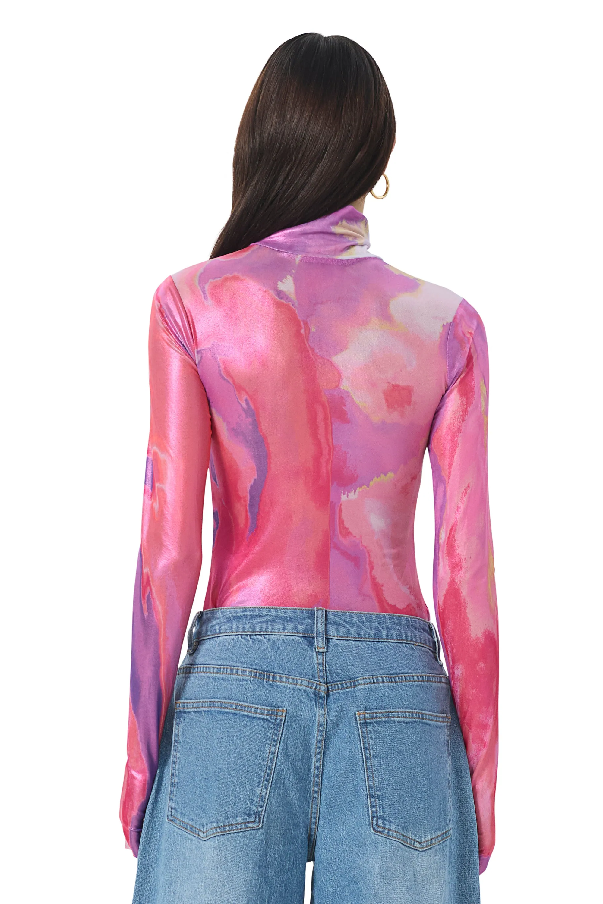 Zadie Metallic Top - Painted Orchid sold by AFRM product image thumbnail 4