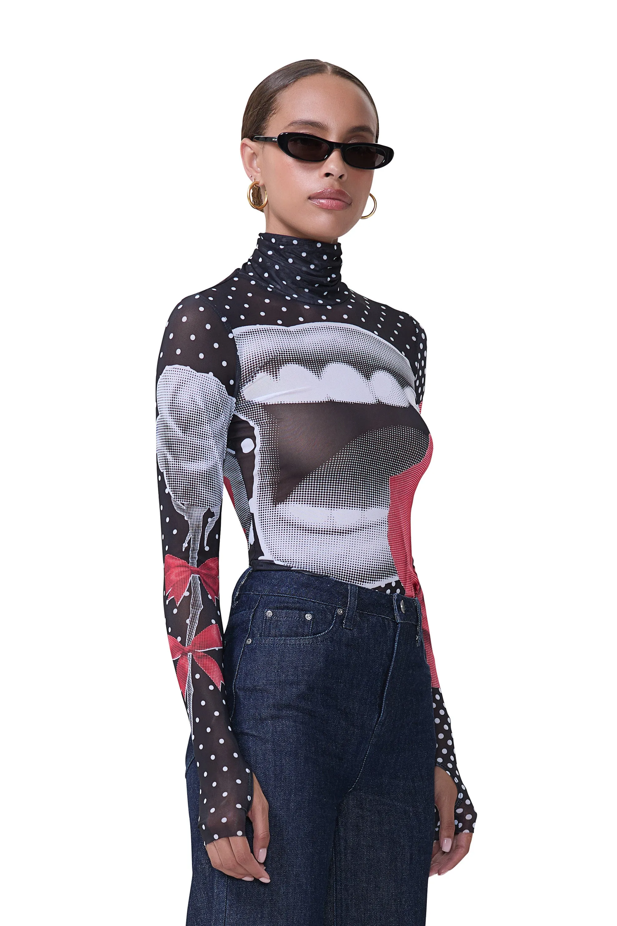 Zadie Top - Smile Dot sold by AFRM product image thumbnail 3