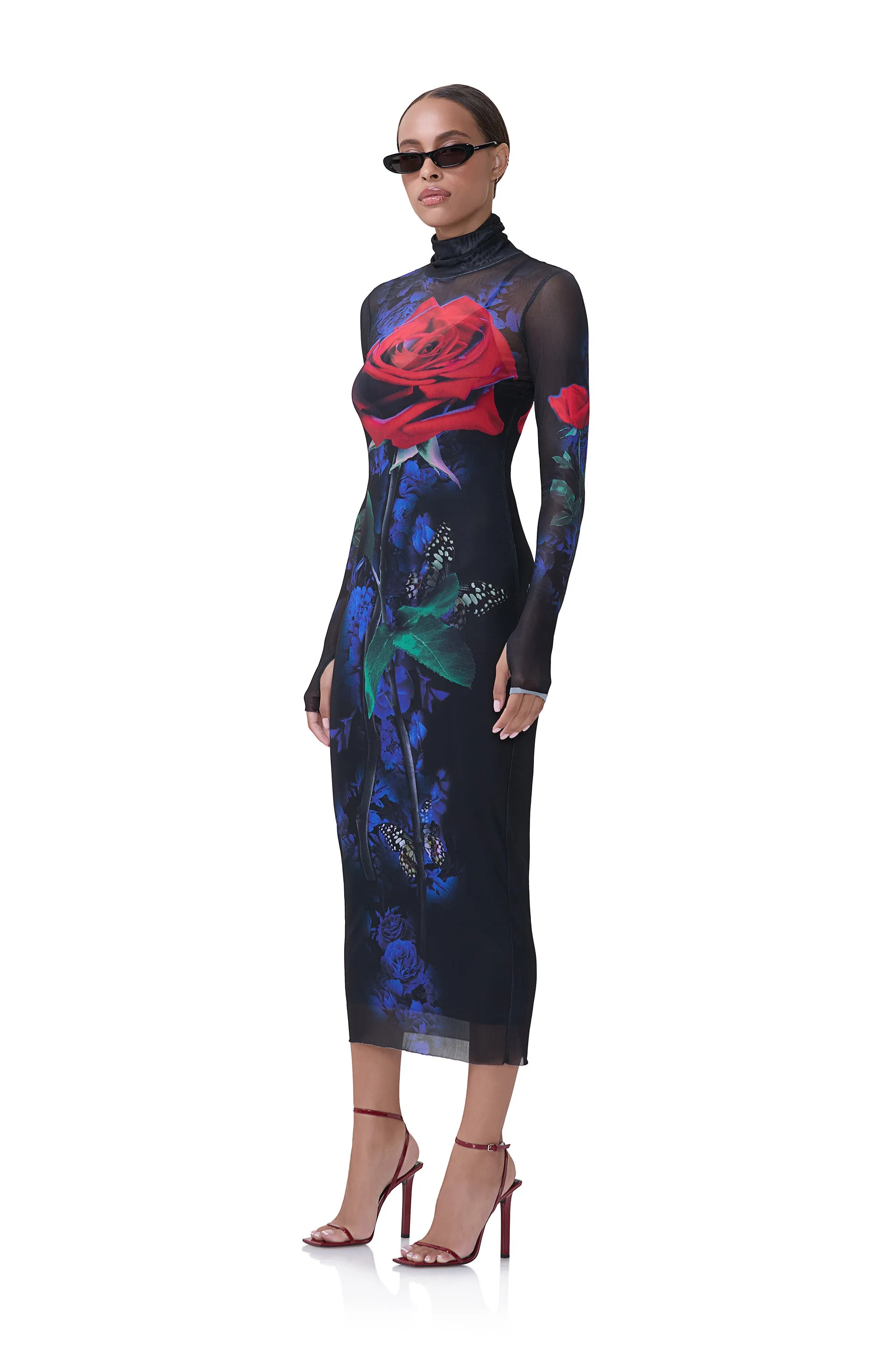 Shailene Dress - Realism Rose sold by AFRM product image thumbnail 2