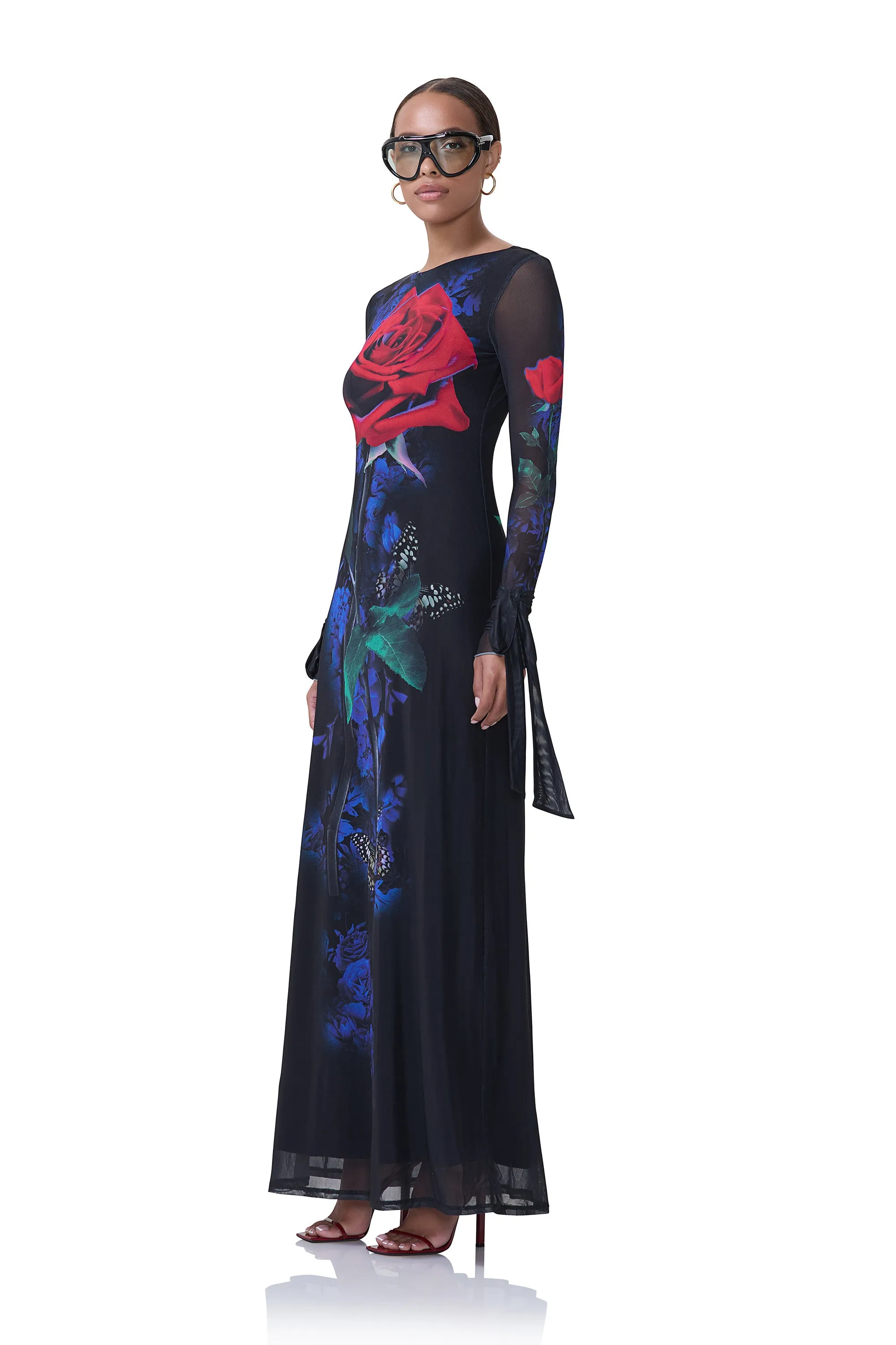 Marion Dress - Realism Rose sold by AFRM product image thumbnail 2