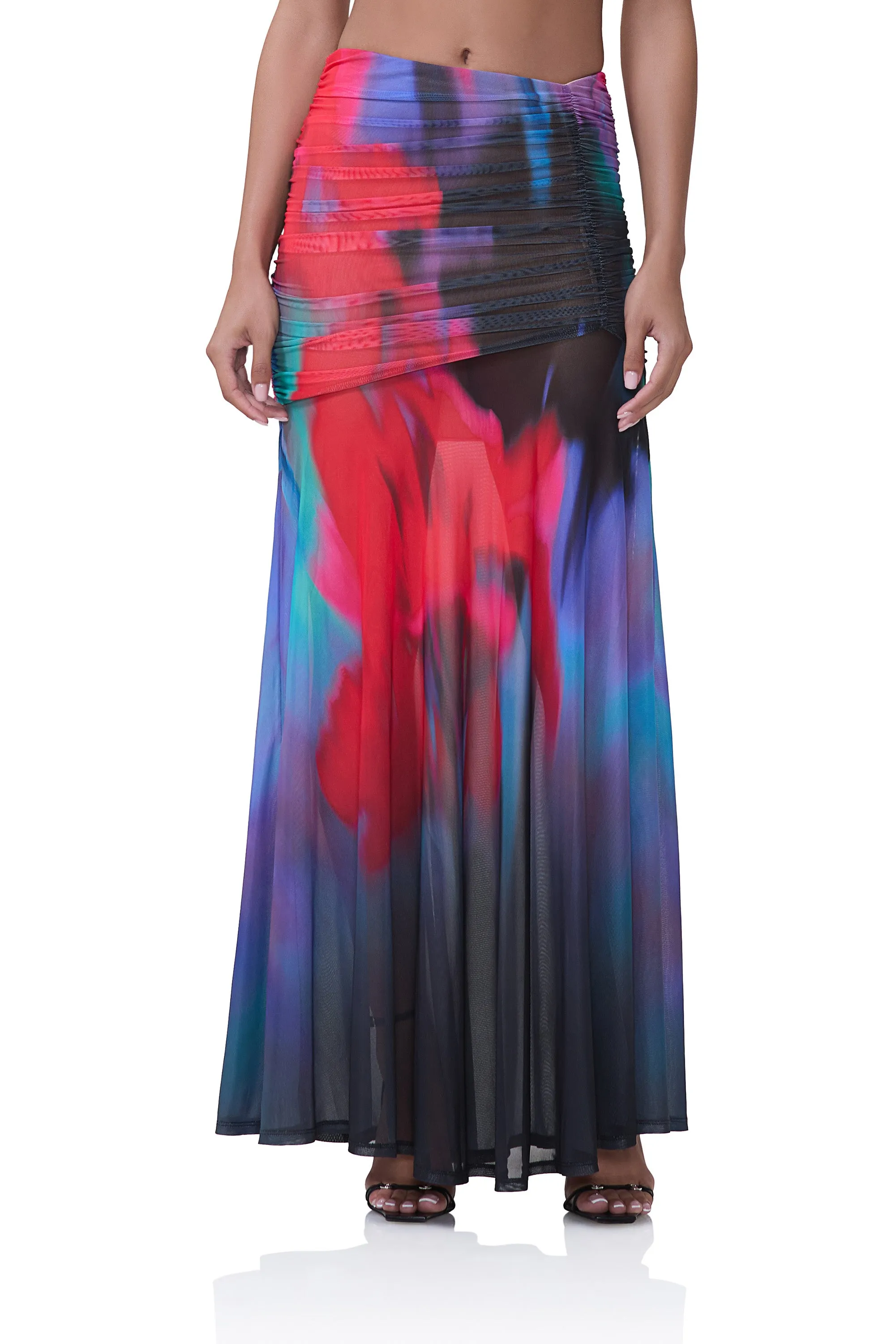 Leroy Maxi Skirt - Romantic Fleur sold by AFRM product image thumbnail 2