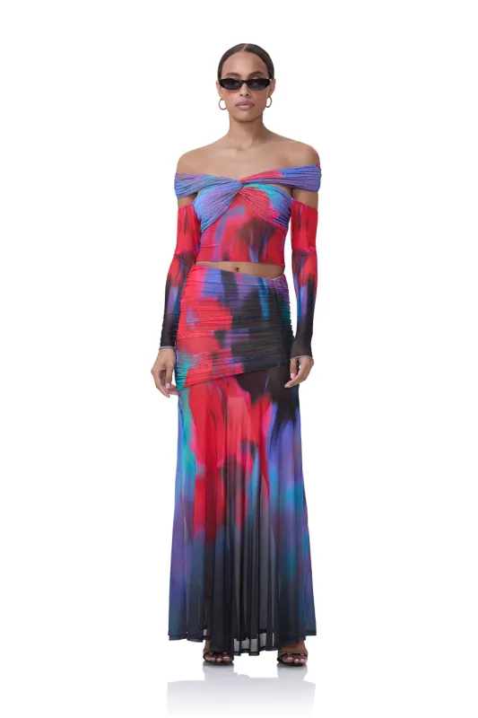 Leroy Maxi Skirt - Romantic Fleur sold by AFRM