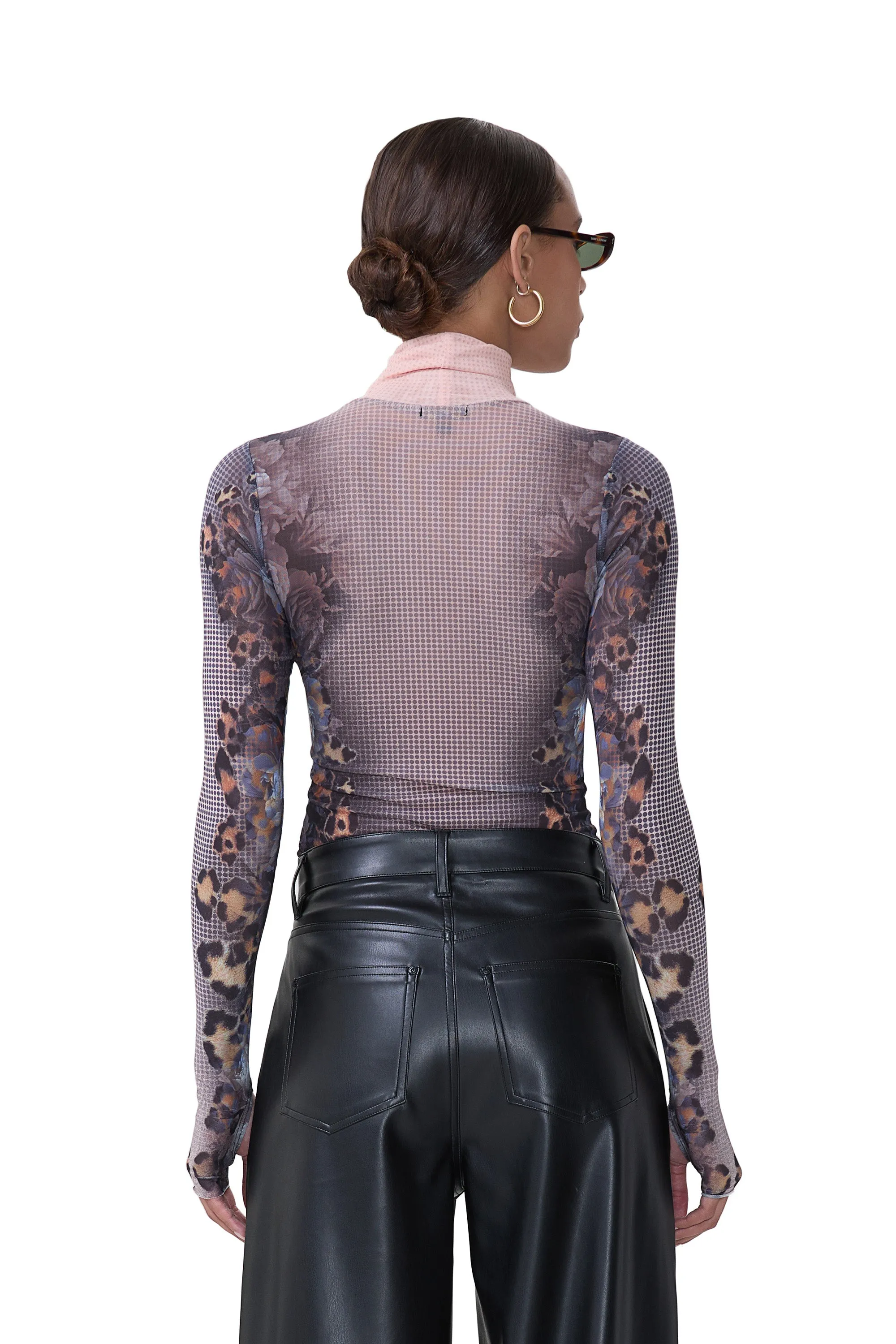 Zadie Top - Nude Leopard sold by AFRM product image thumbnail 4