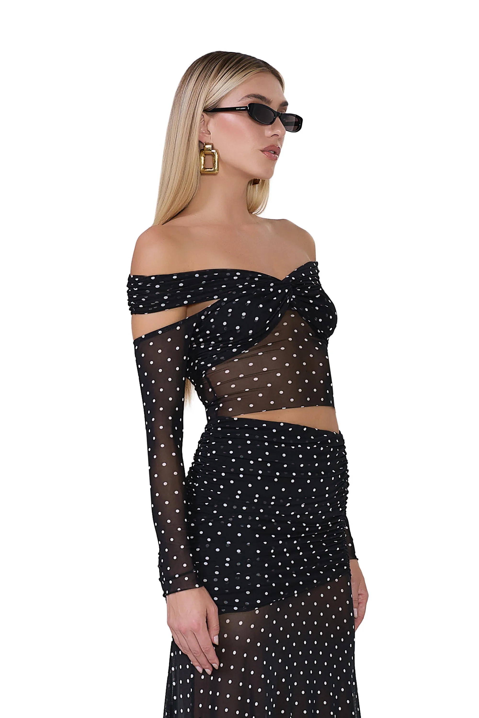 Wilson Top - Noir Dot sold by AFRM product image thumbnail 2