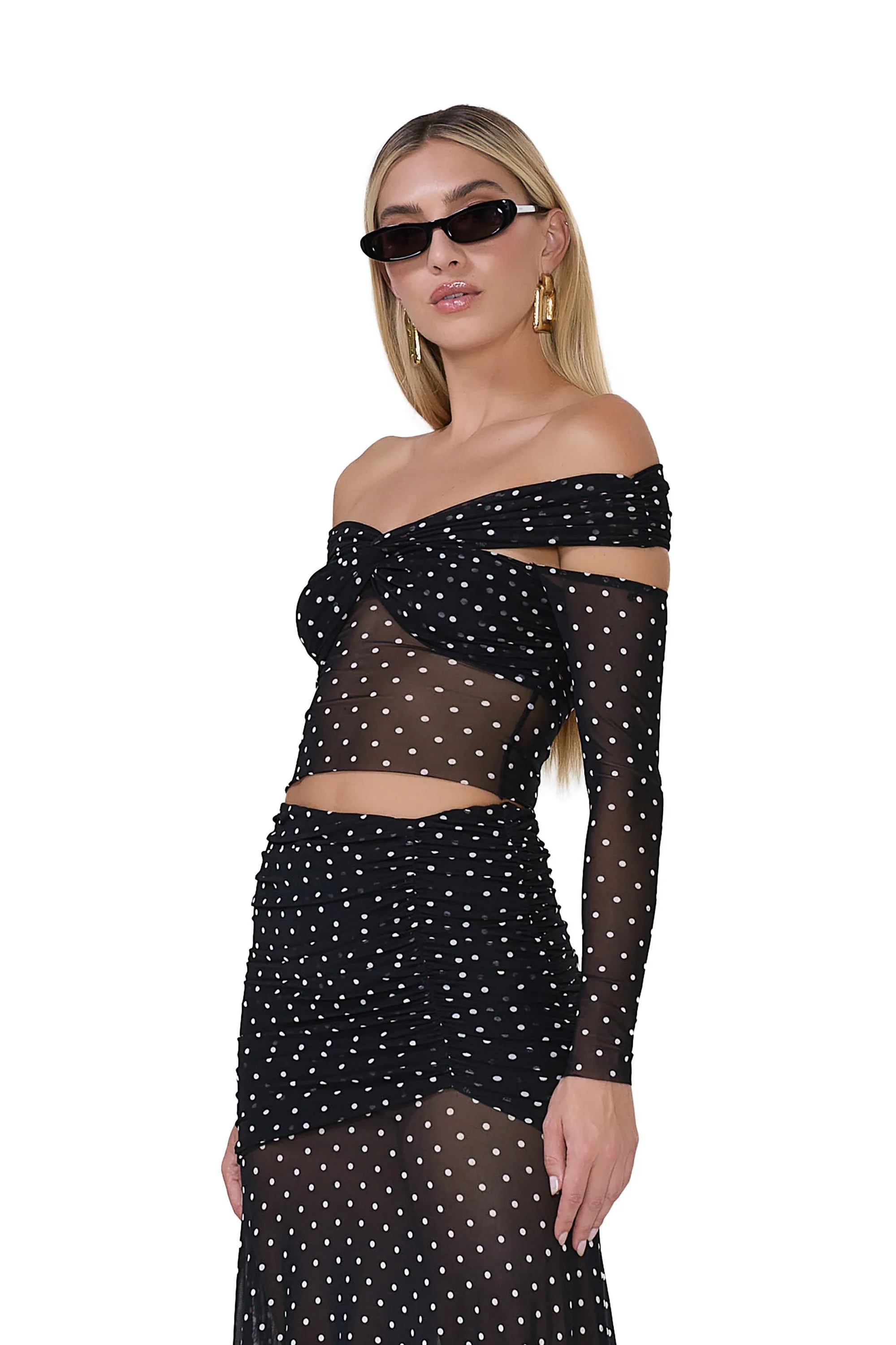 Wilson Top - Noir Dot sold by AFRM product image thumbnail 3