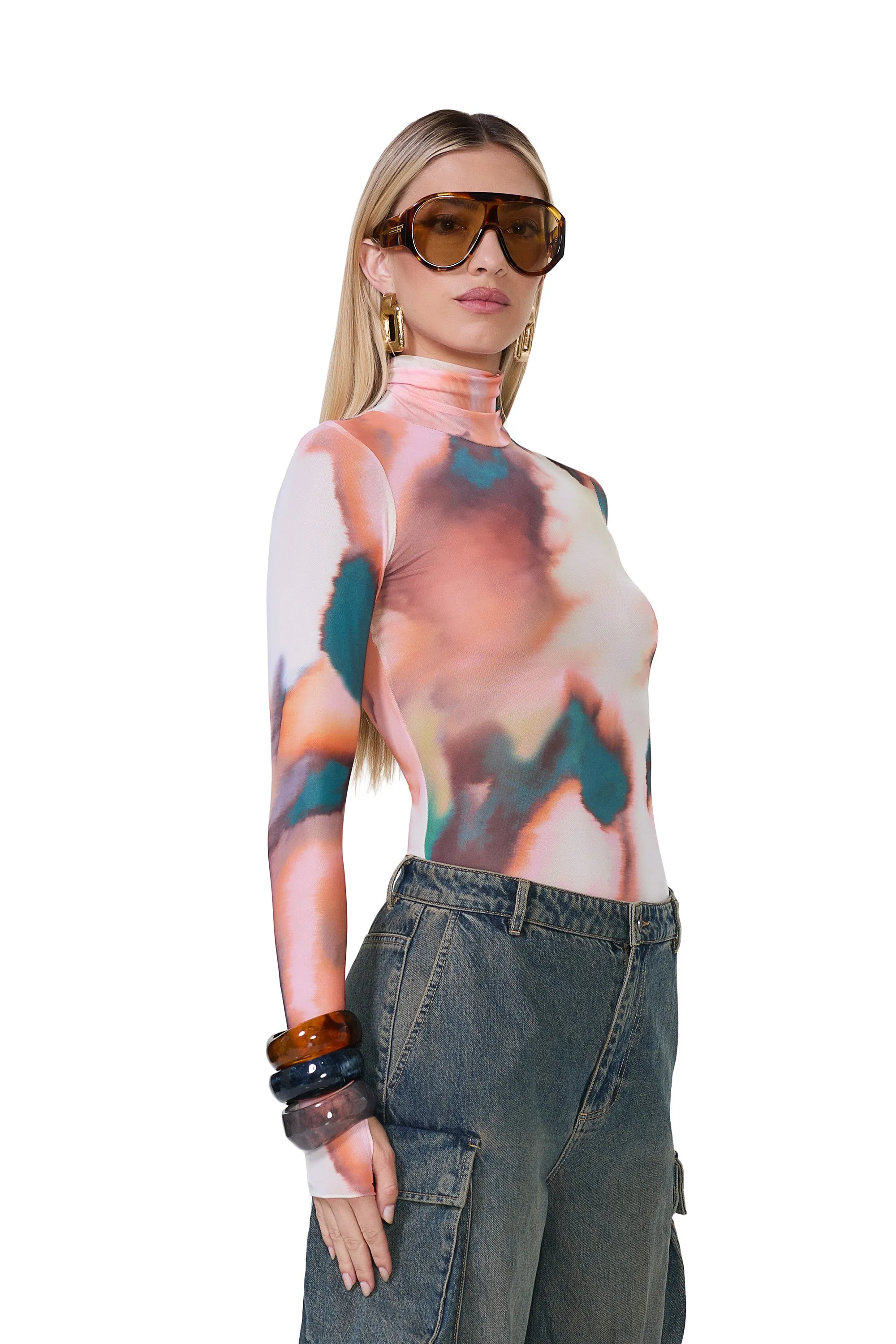 Zadie Top - Spice Watercolor sold by AFRM product image thumbnail 3