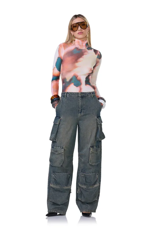 Zadie Top - Spice Watercolor sold by AFRM