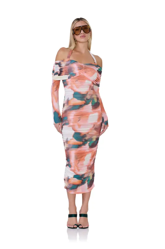 Dreo Dress - Spice Watercolor sold by AFRM