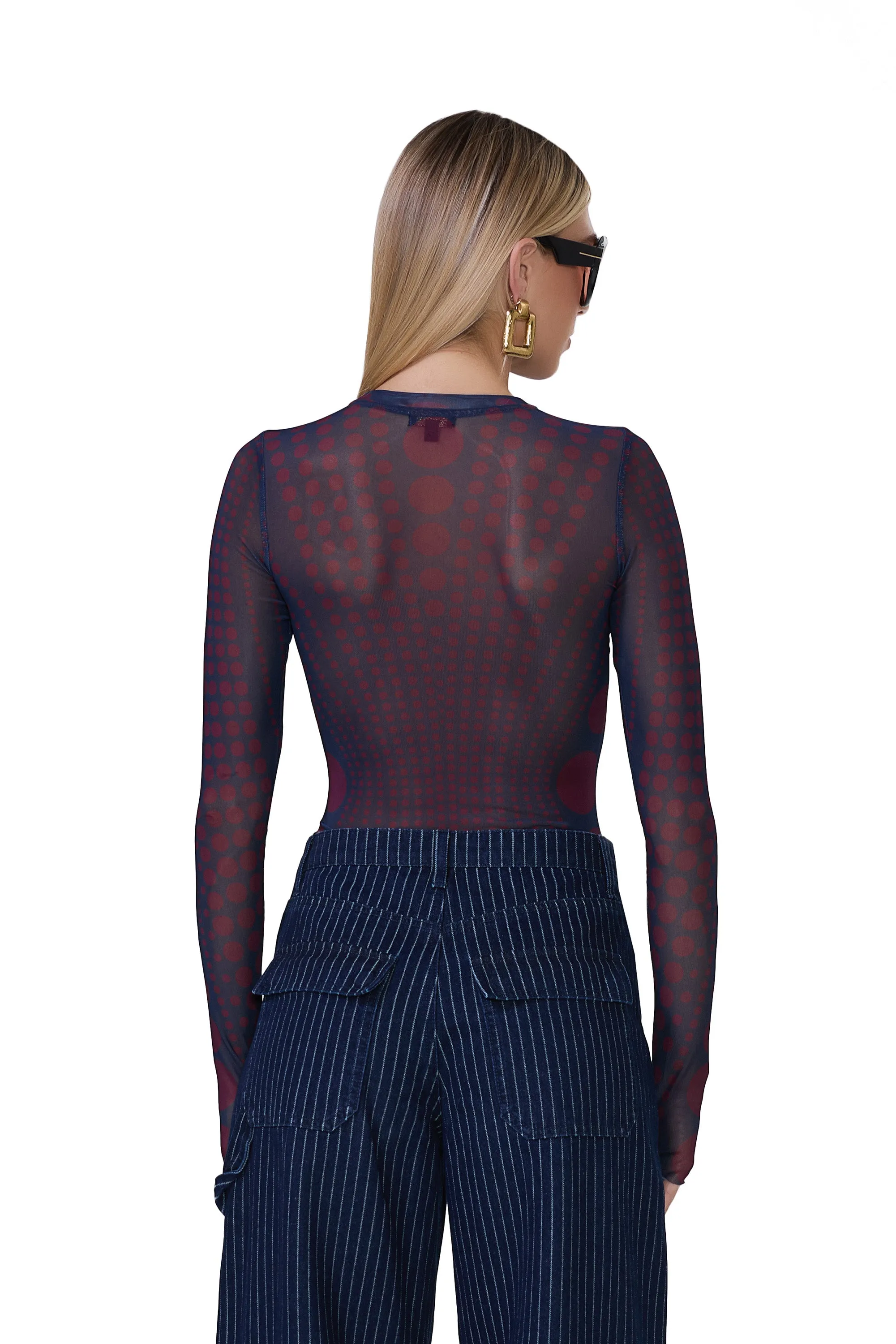 Kaylee Top - Navy Illusion sold by AFRM product image thumbnail 4