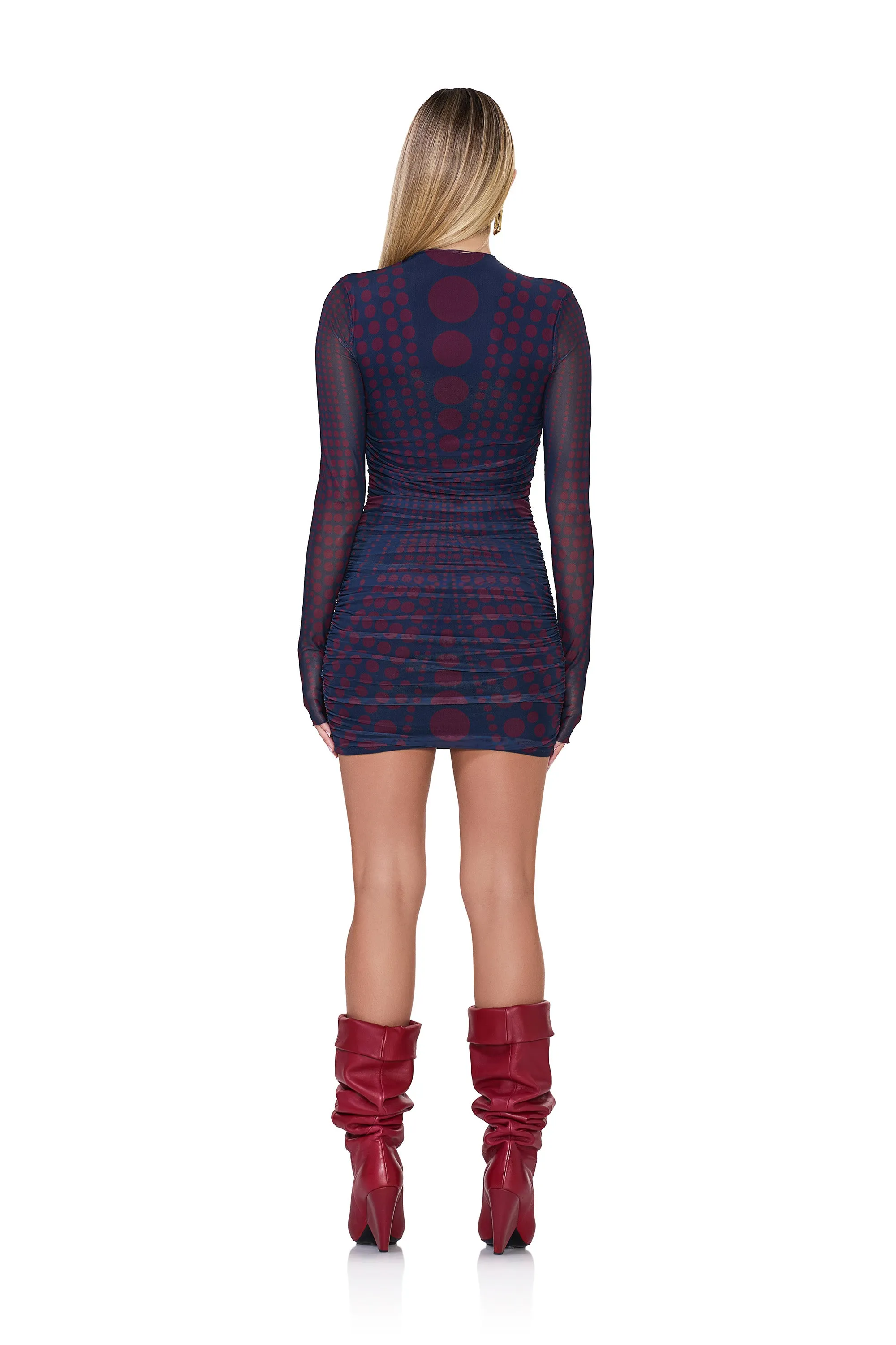 Darcie Dress - Navy Illusion sold by AFRM product image thumbnail 4