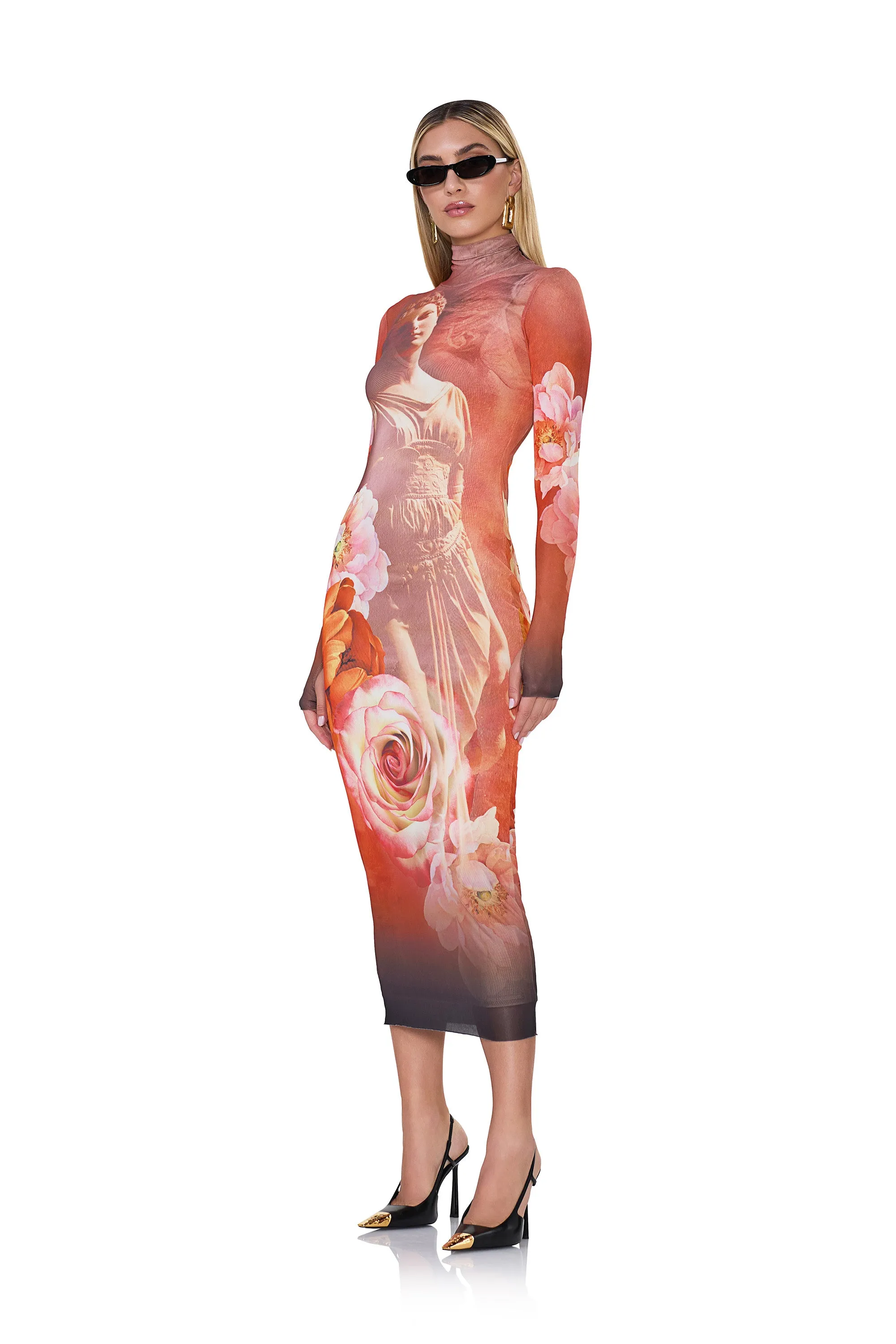 Shailene Dress - Rose Statue sold by AFRM product image thumbnail 2