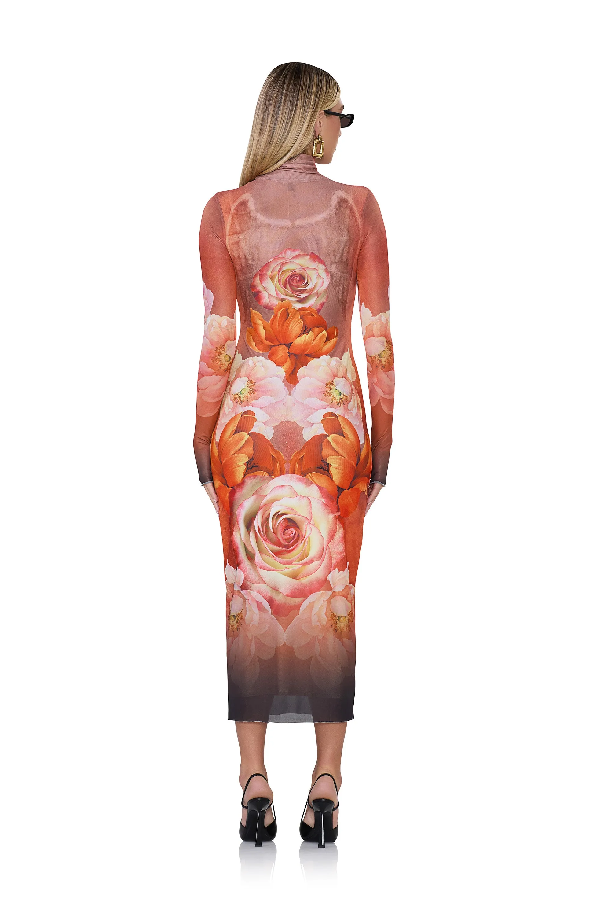 Shailene Dress - Rose Statue sold by AFRM product image thumbnail 4