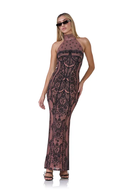 Arlette Dress - Noir Bustier sold by AFRM