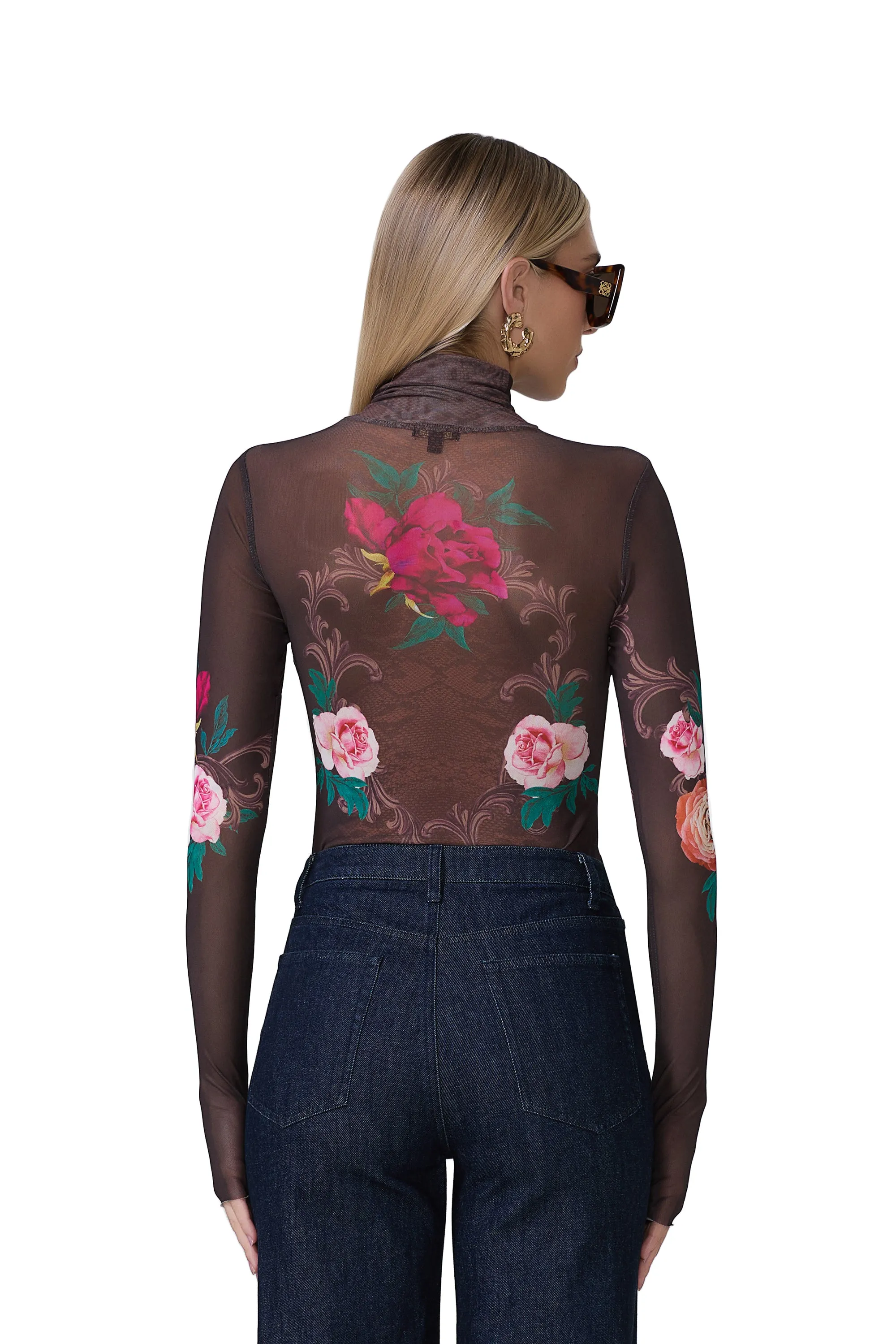Zadie Top - Snake Floral sold by AFRM product image thumbnail 4