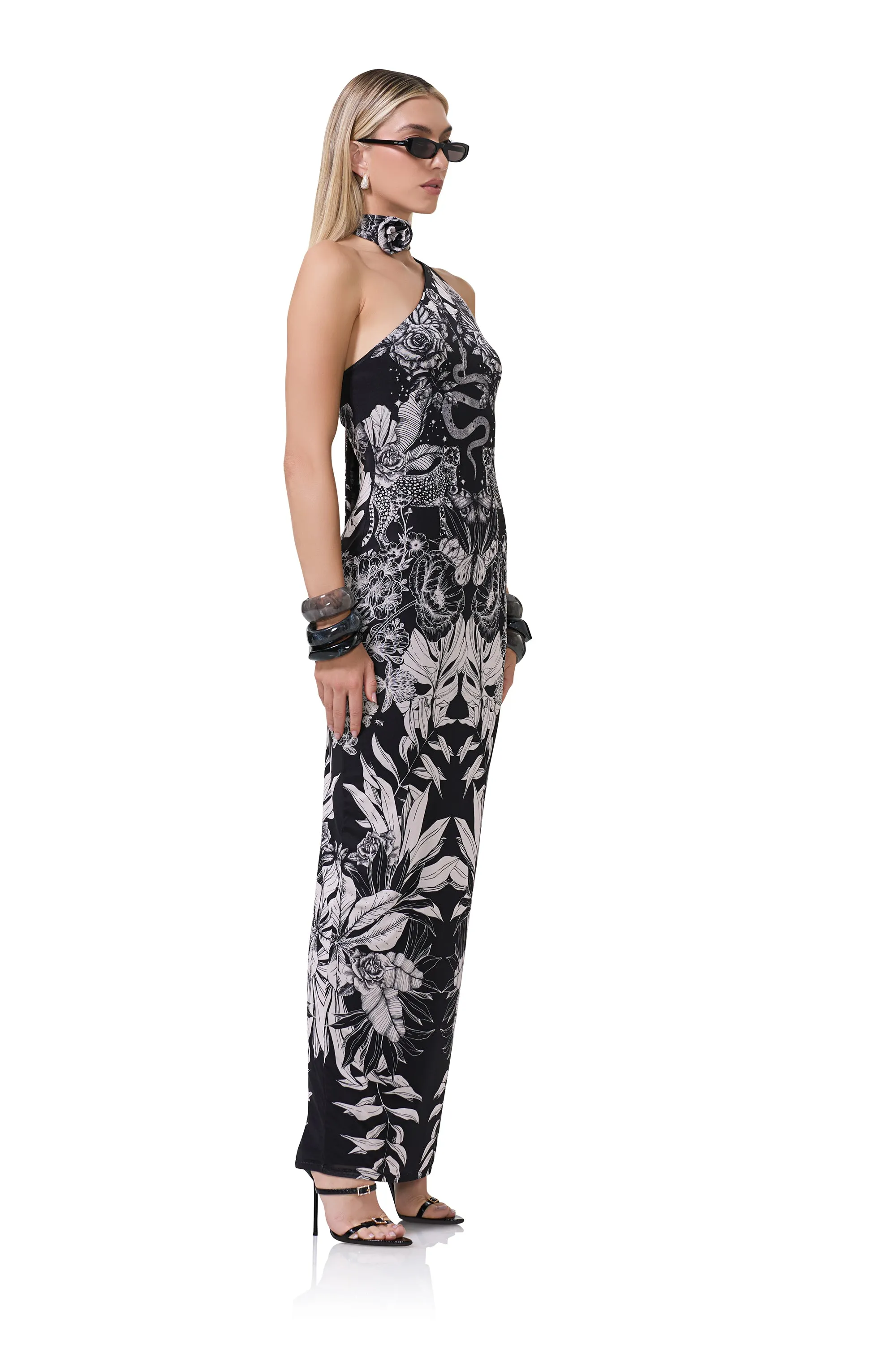 Savoy Dress - Tonal Botanical sold by AFRM product image thumbnail 3