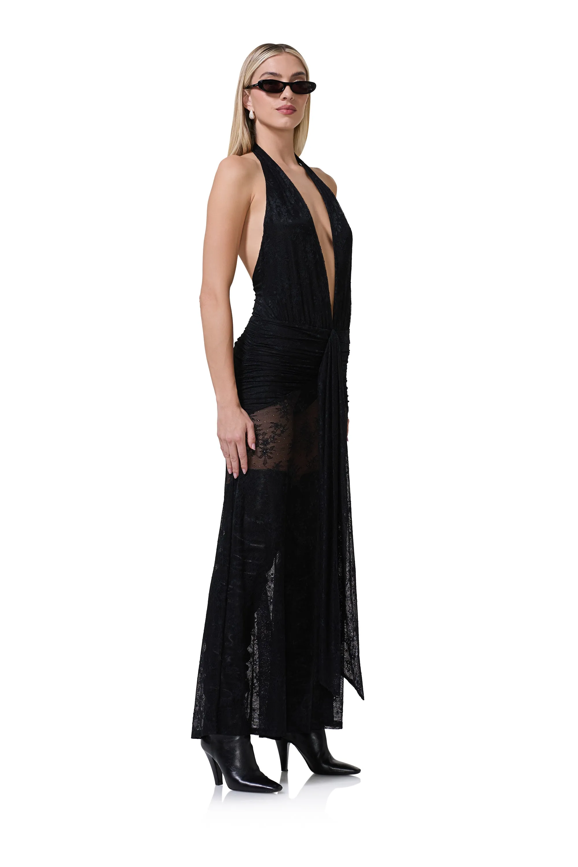Heidi Lace Dress - Noir sold by AFRM product image thumbnail 3