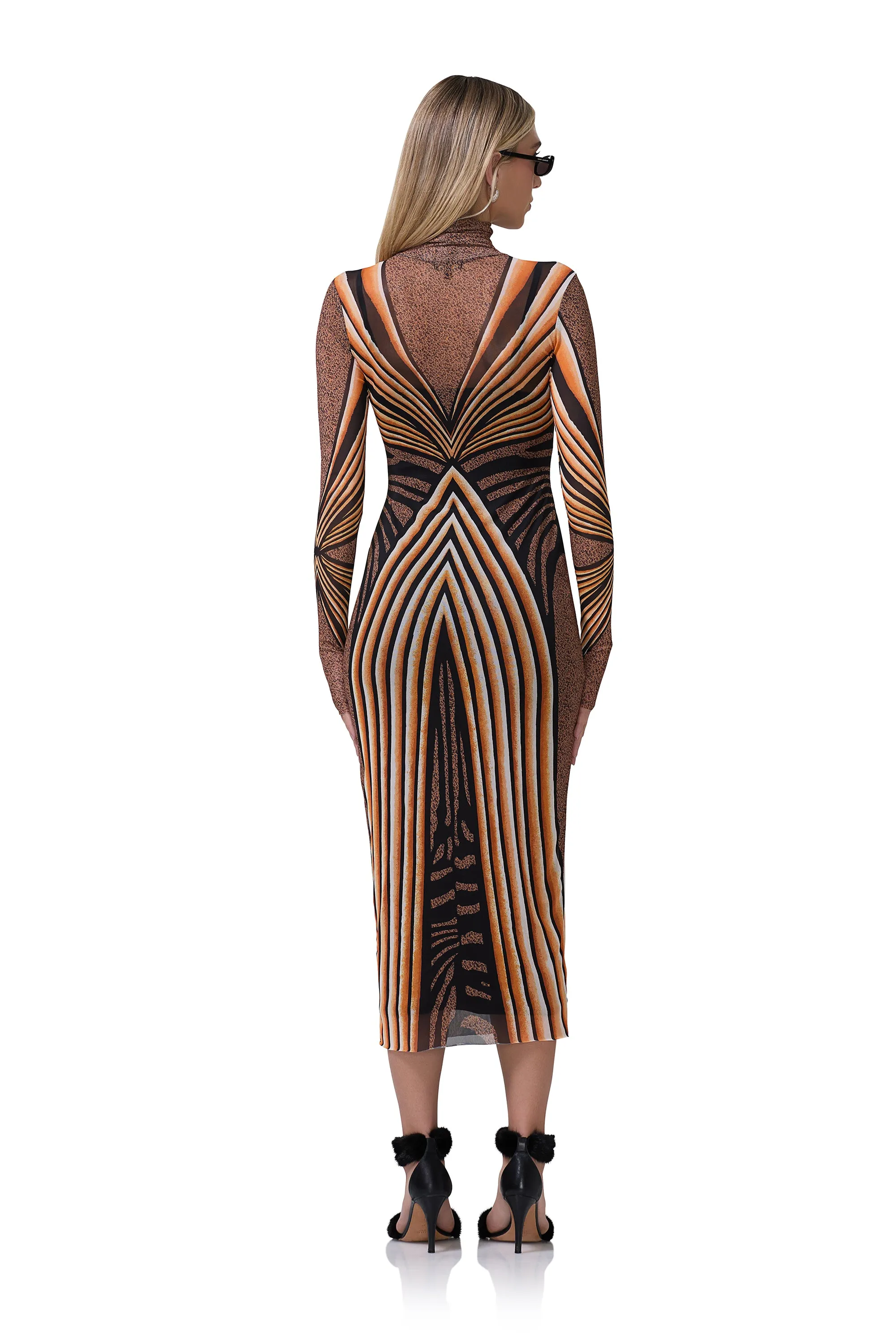 Shailene Dress - Caramel Animal sold by AFRM product image thumbnail 4