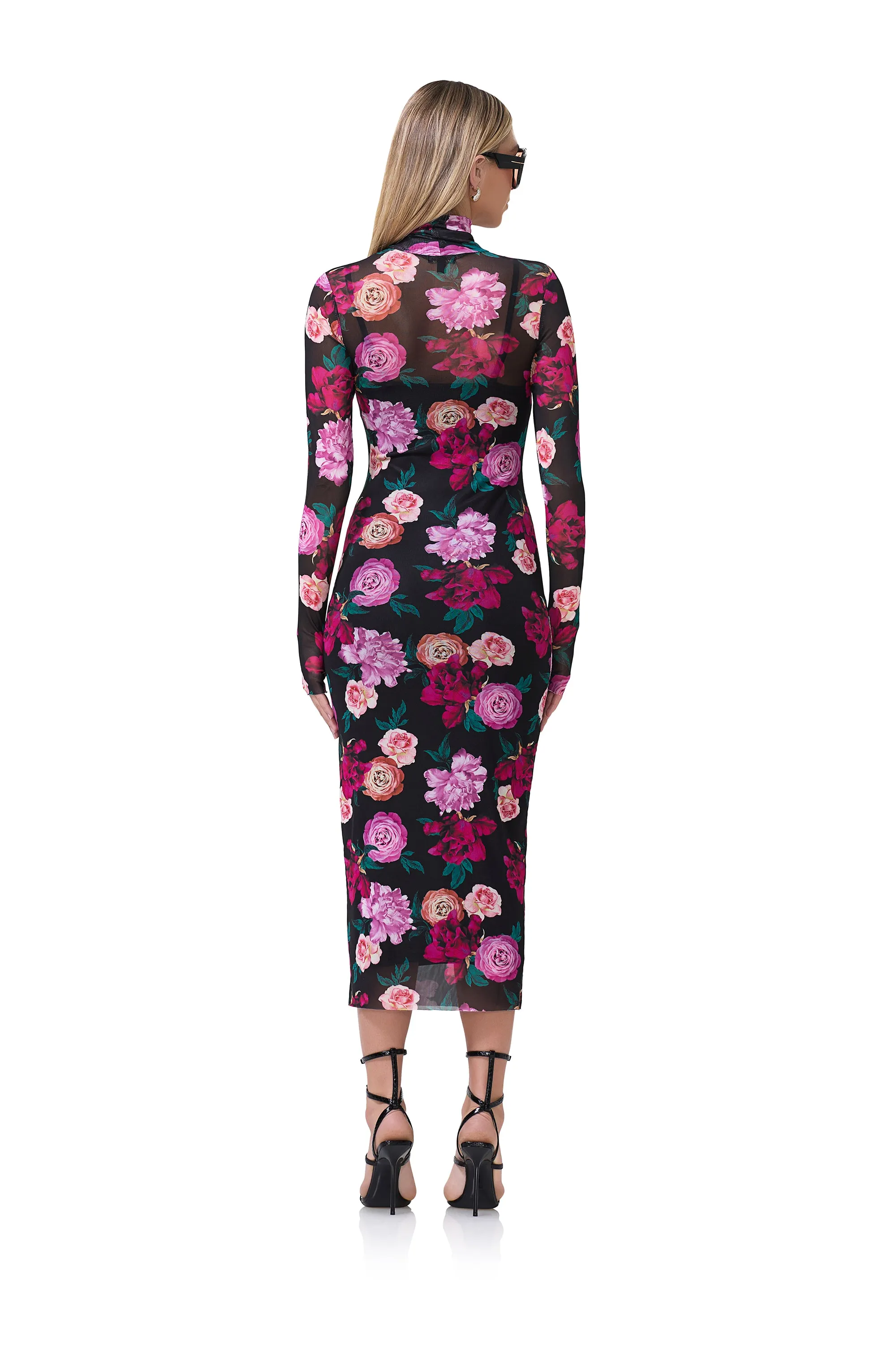 Shailene Dress - Midnight Rose sold by AFRM product image thumbnail 4