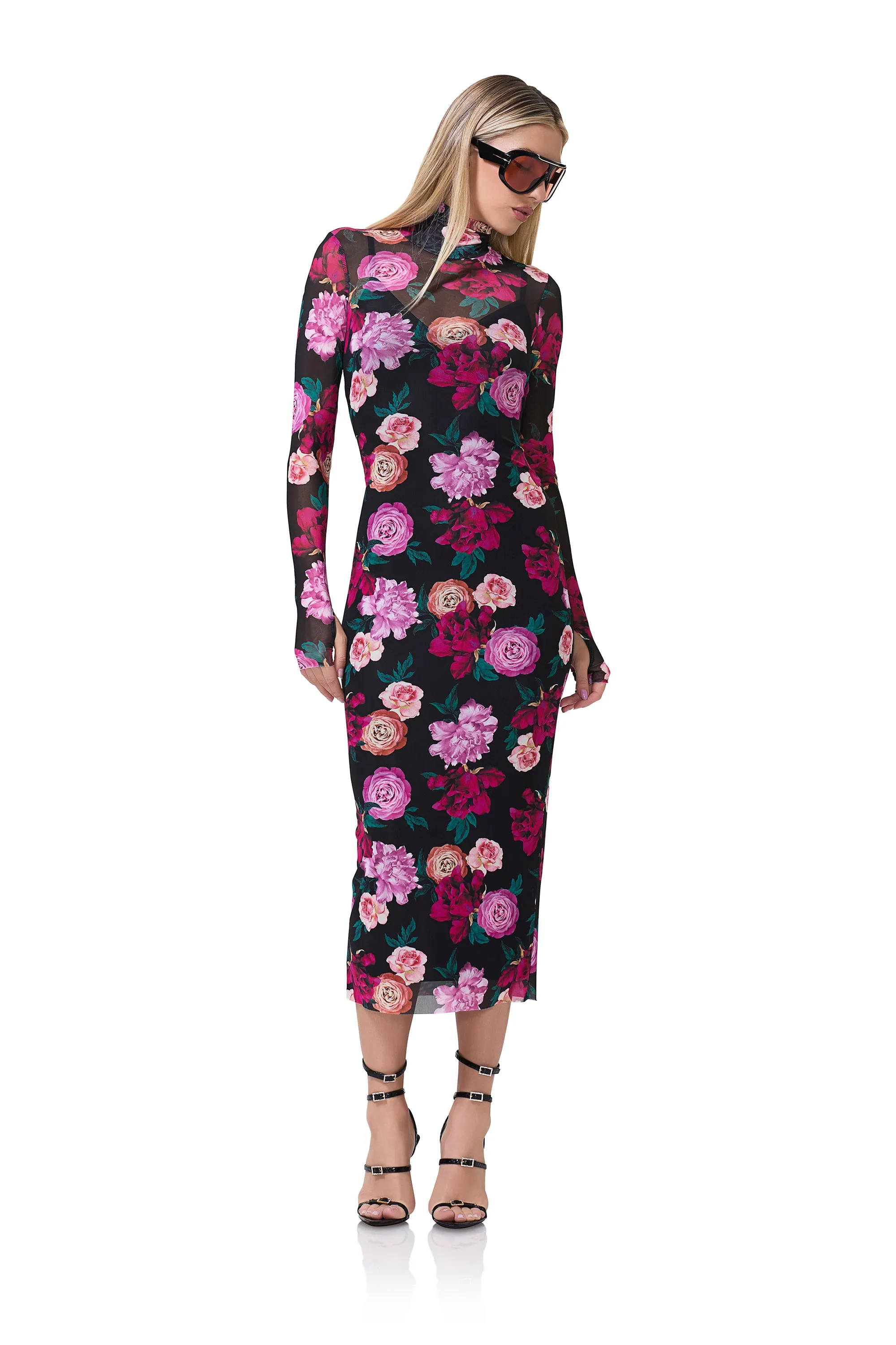 Shailene Dress - Midnight Rose sold by AFRM