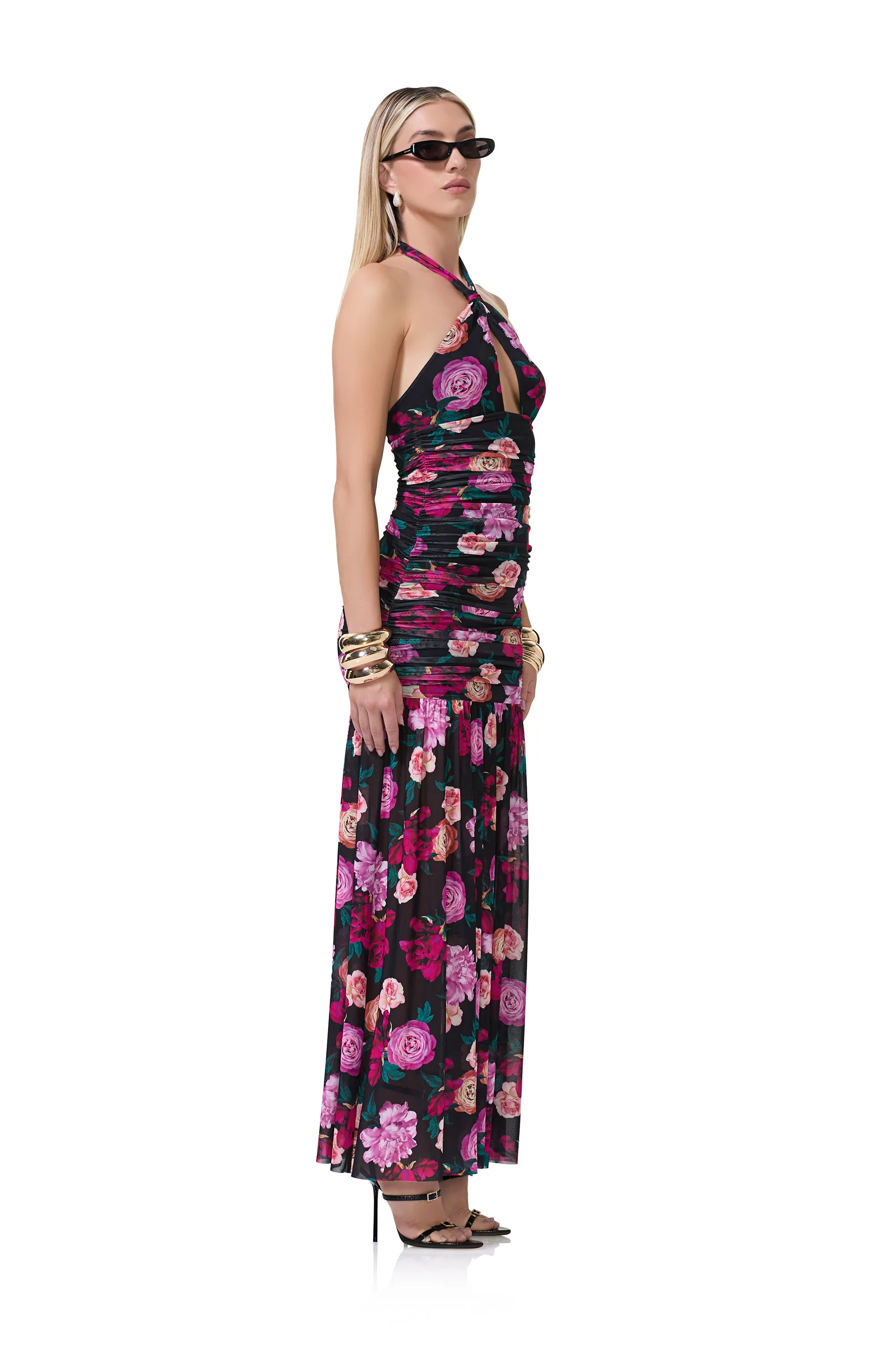 Piper Dress - Midnight Rose sold by AFRM product image thumbnail 3