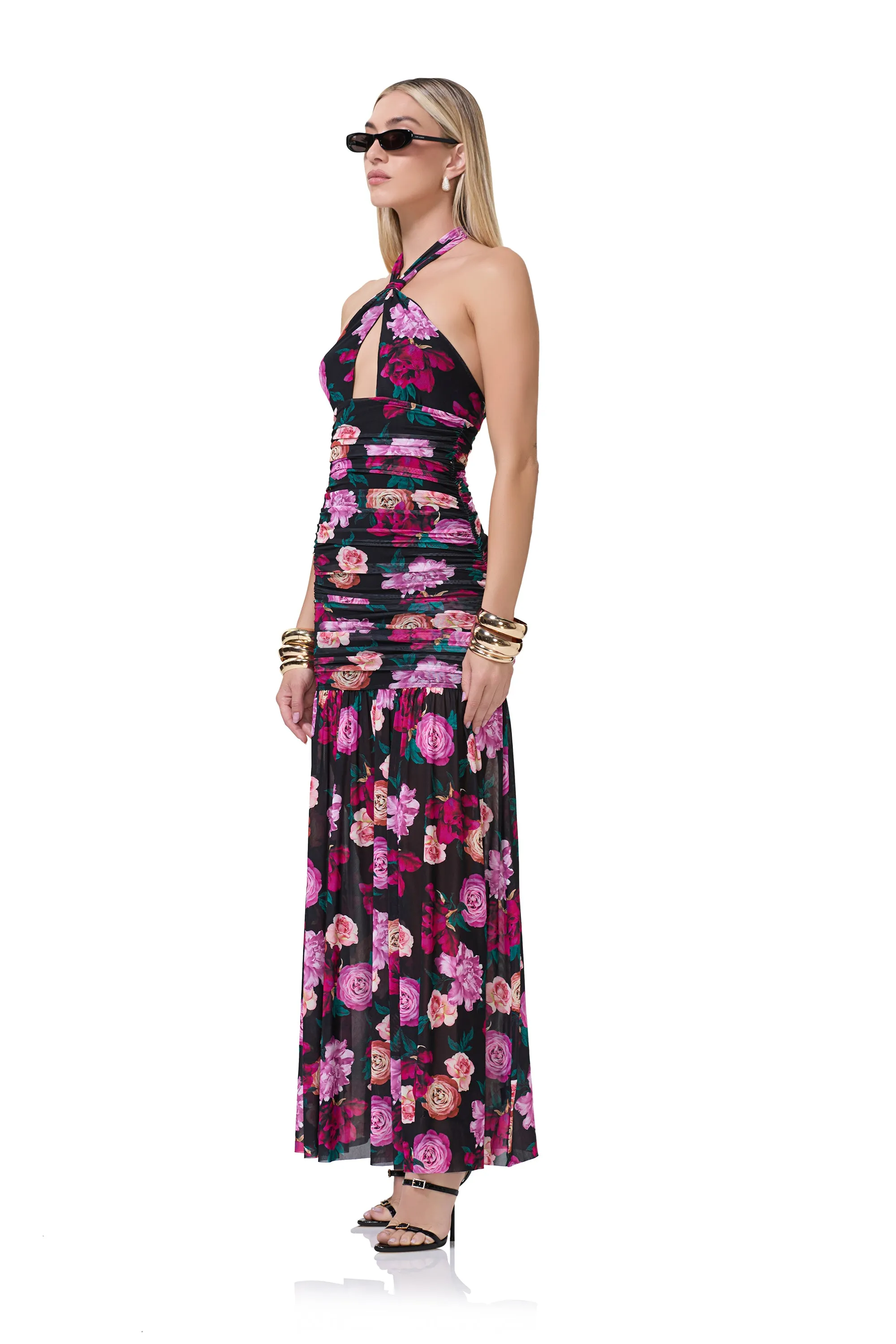 Piper Dress - Midnight Rose sold by AFRM product image thumbnail 2
