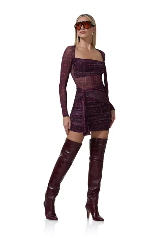 Kylie Dress - Twisted Plaid sold by AFRM