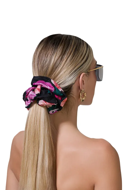 AFRM Oversized Scrunchie - Midnight Rose made by AFRM