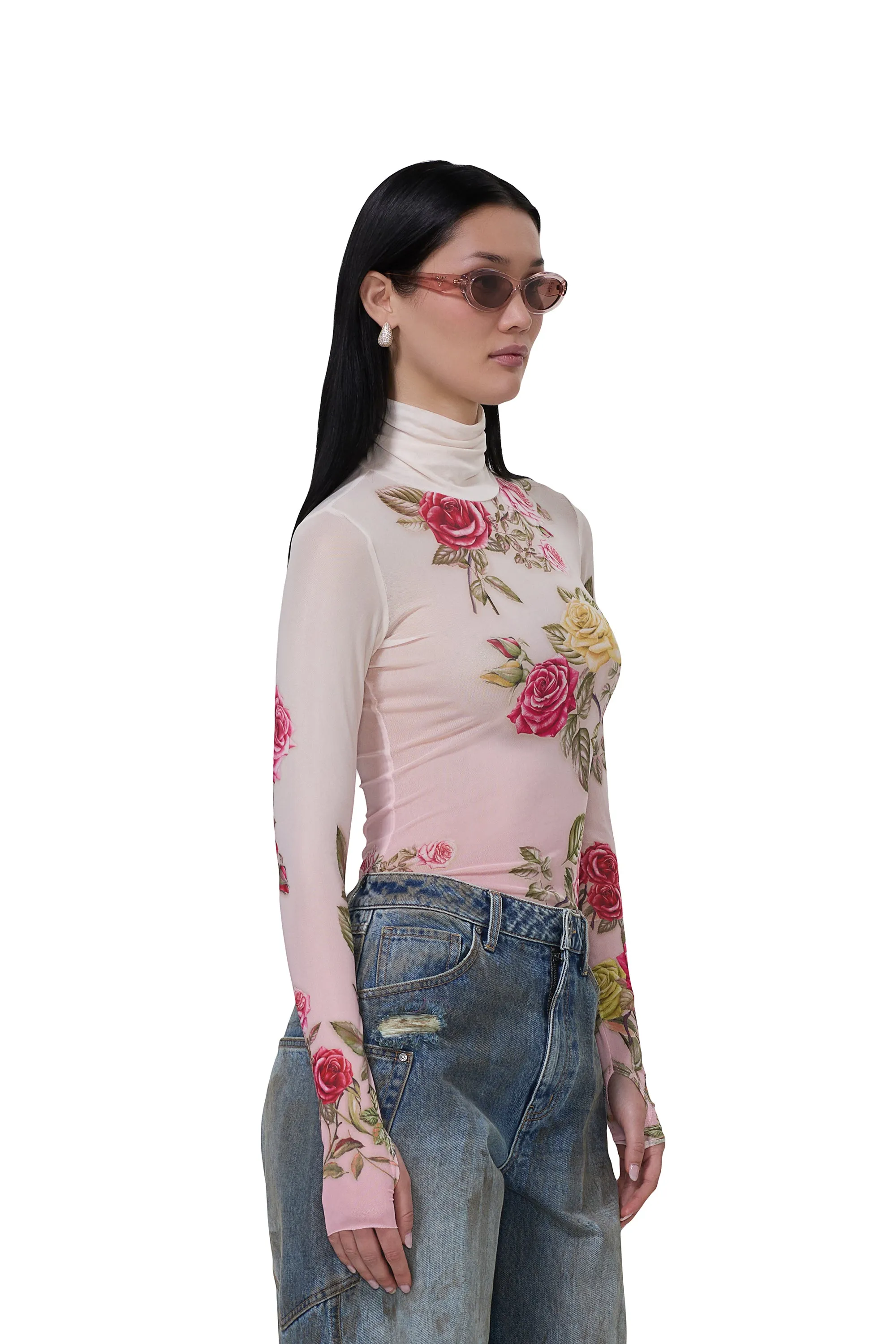 Zadie Top - Falling Roses sold by AFRM product image thumbnail 2