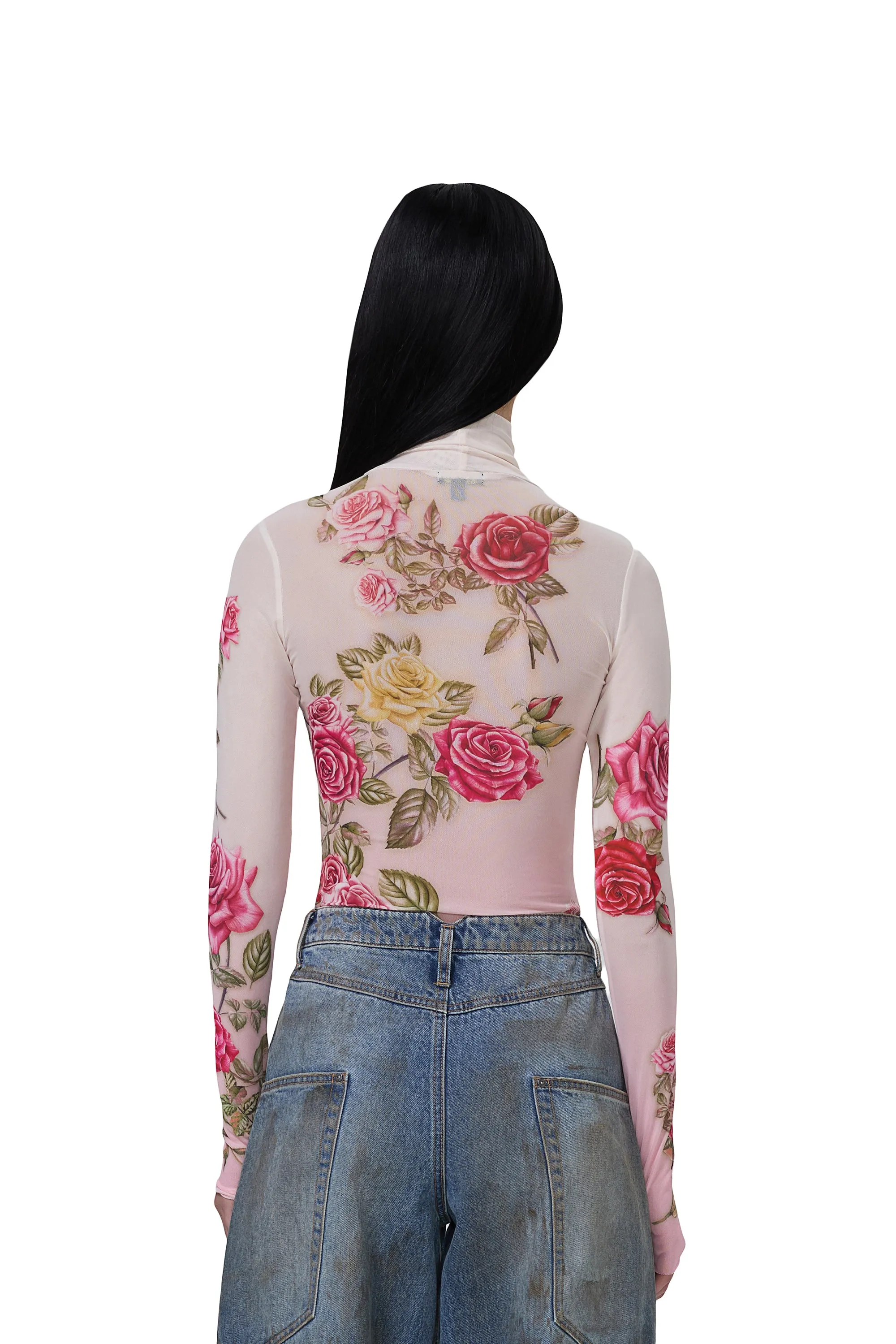 Zadie Top - Falling Roses sold by AFRM product image thumbnail 4