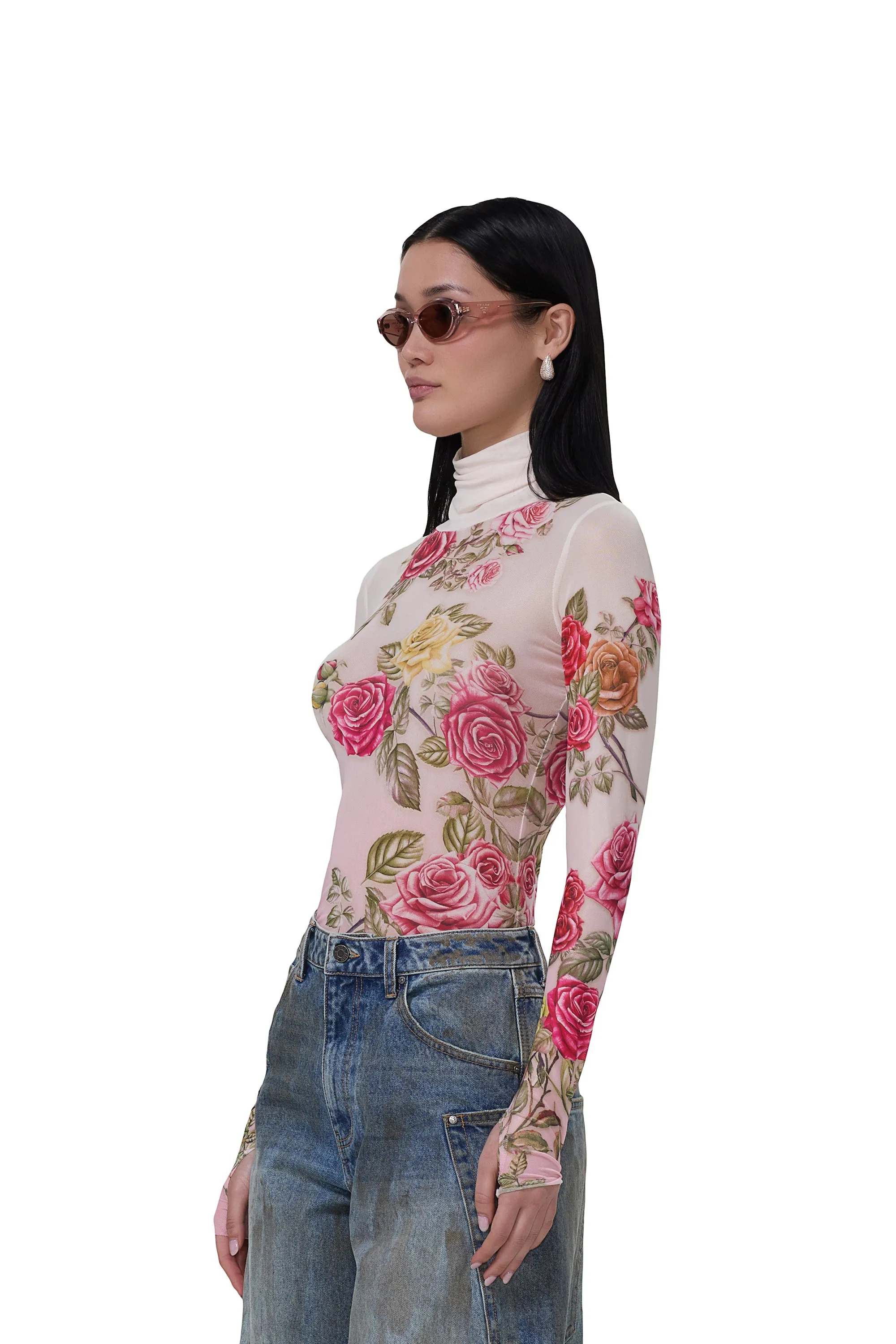 Zadie Top - Falling Roses sold by AFRM product image thumbnail 3