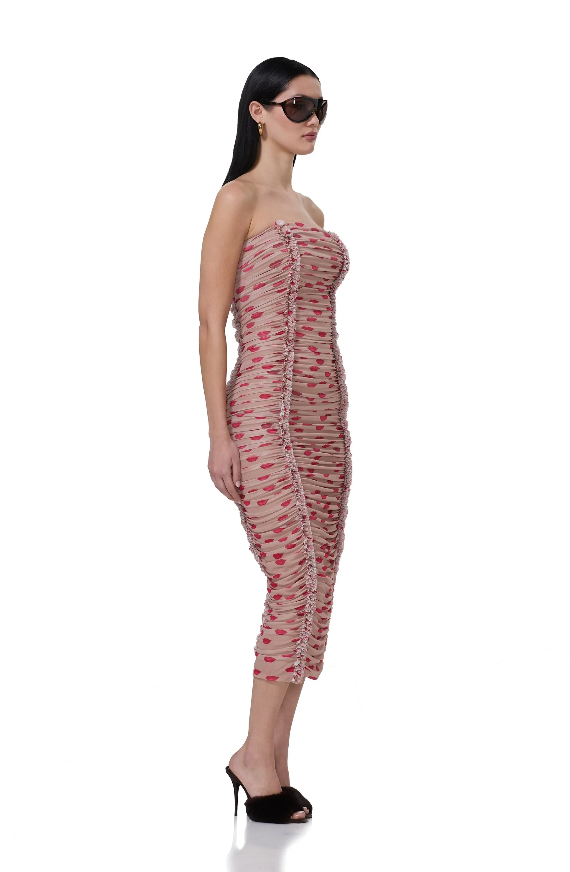 Yori Dress - Almond Kiss sold by AFRM product image thumbnail 3