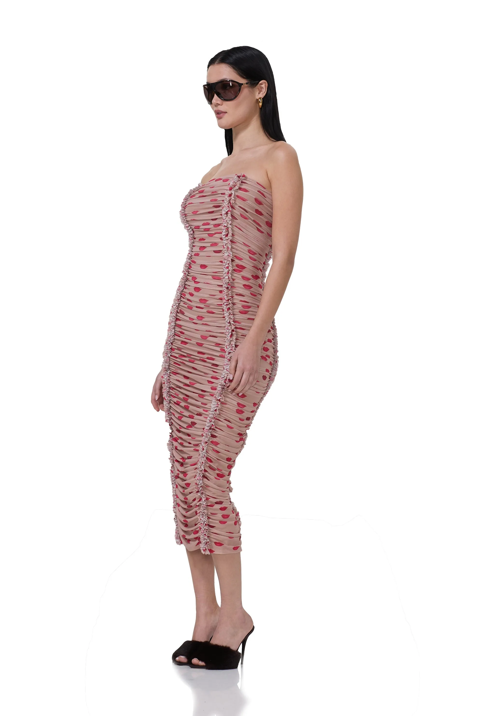 Yori Dress - Almond Kiss sold by AFRM product image thumbnail 2