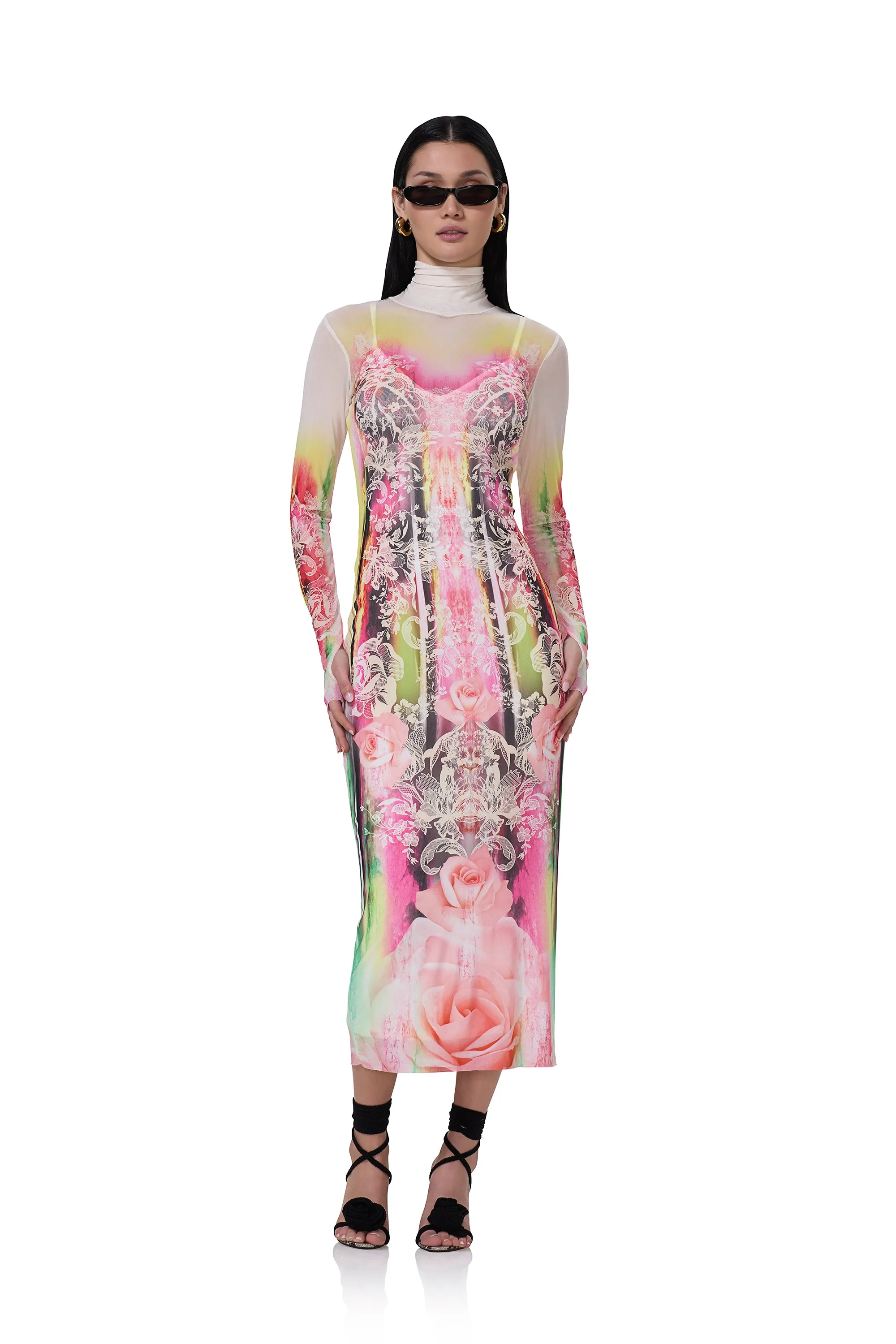 Shailene Dress - Grunge Lace sold by AFRM