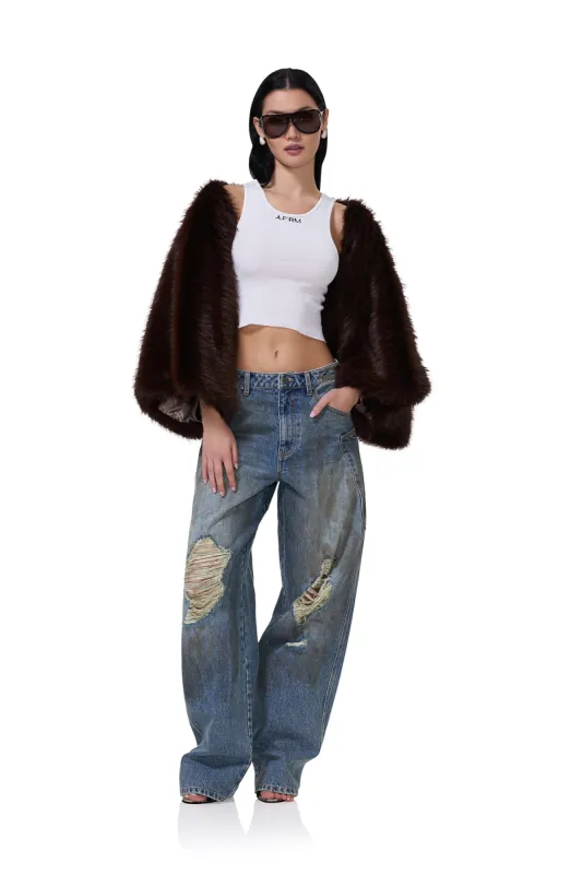 Fur Shrug - Java sold by AFRM