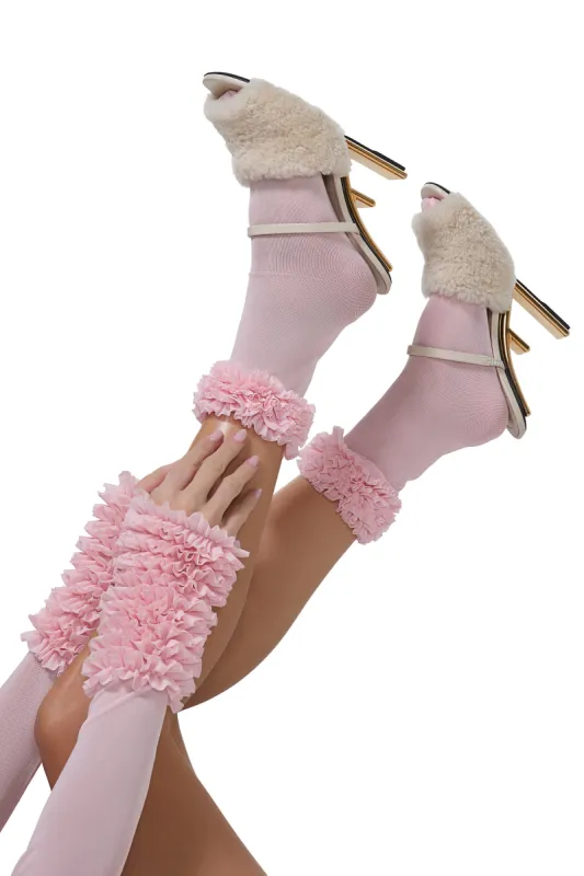 AFRM Ruffle Socks - Pinkesque sold by AFRM