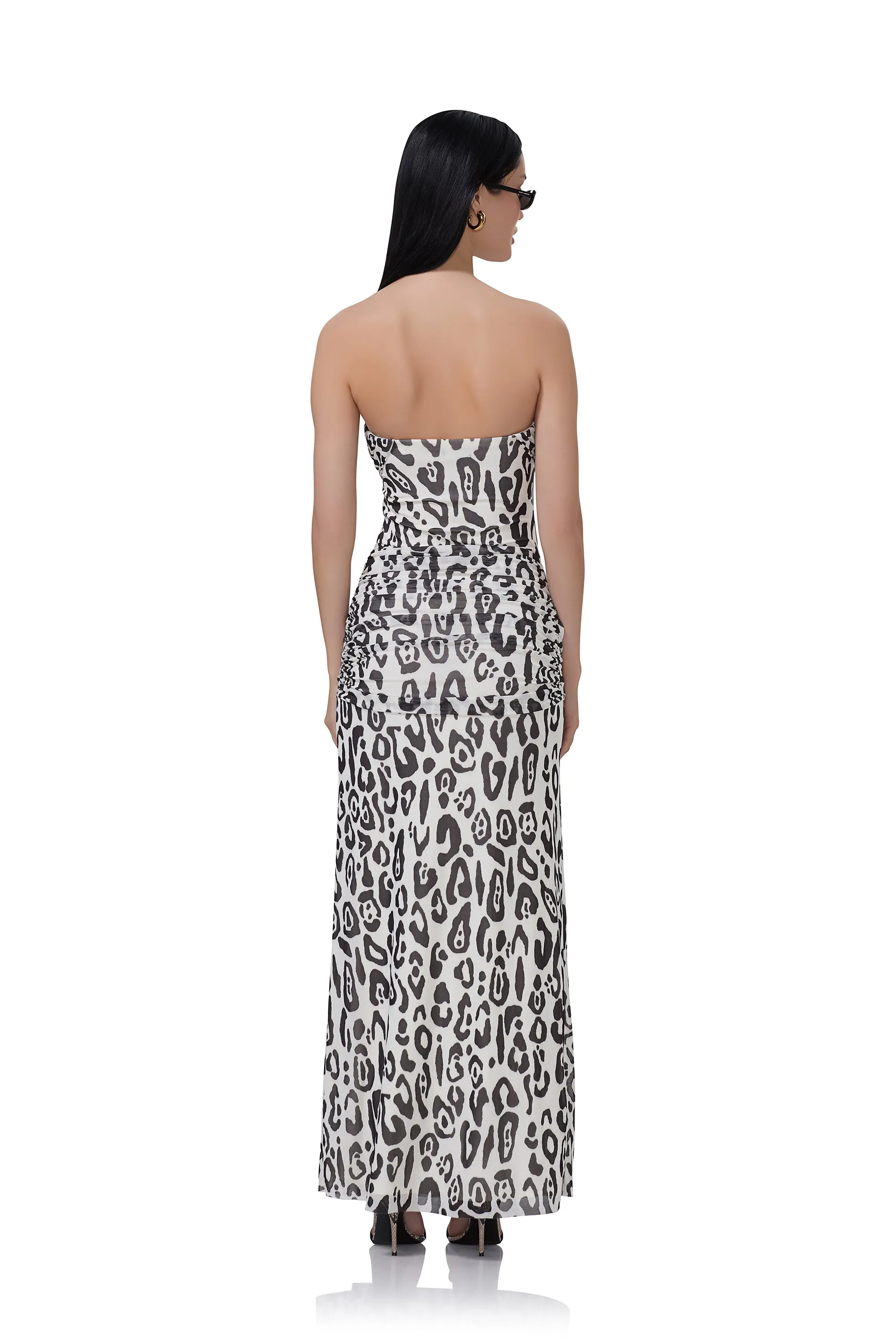 Rosalie Dress - Stark Leopard sold by AFRM product image thumbnail 4