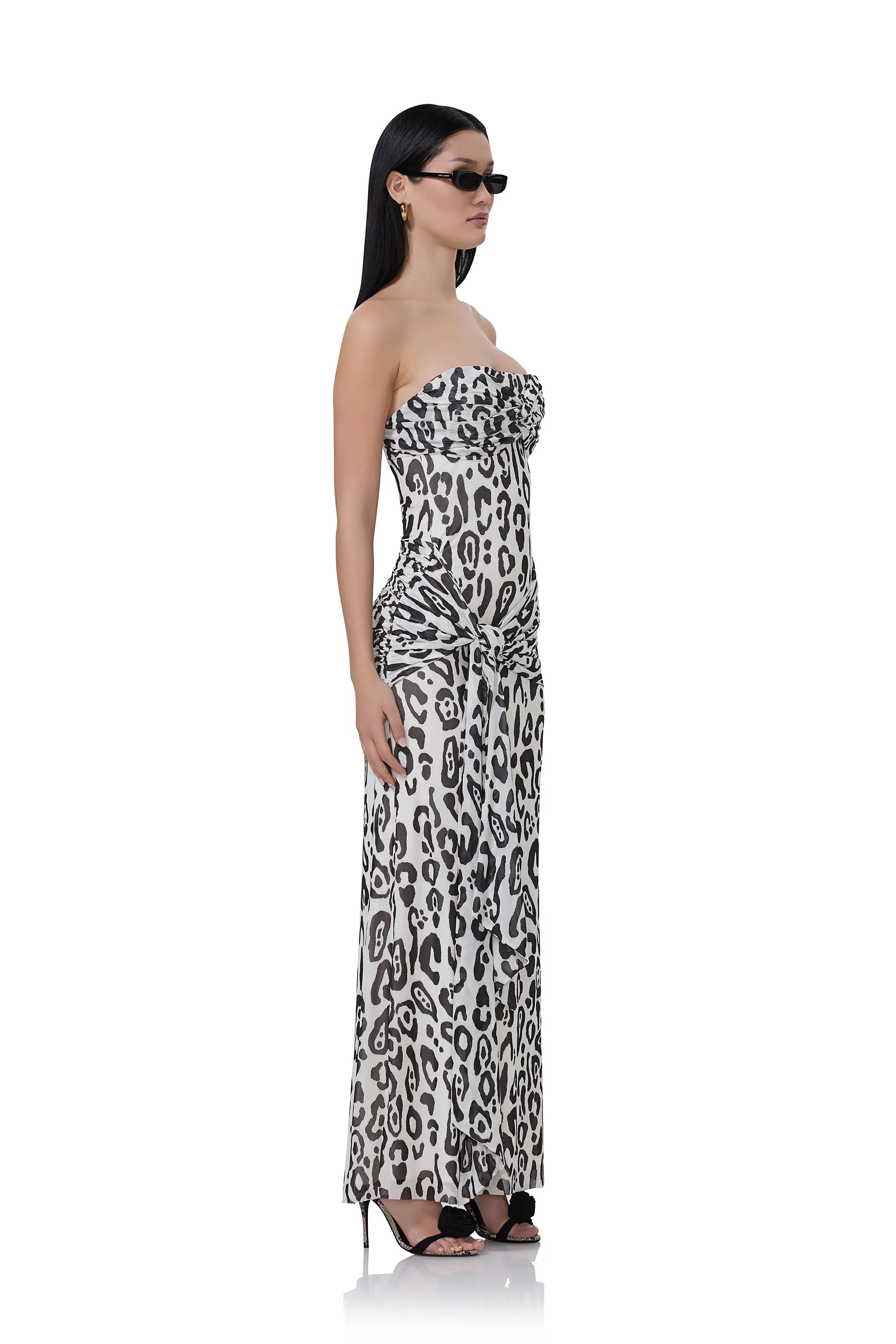 Rosalie Dress - Stark Leopard sold by AFRM product image thumbnail 3