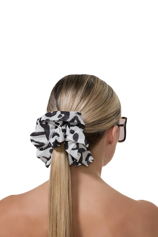 AFRM Oversized Scrunchie - Stark Leopard sold by AFRM