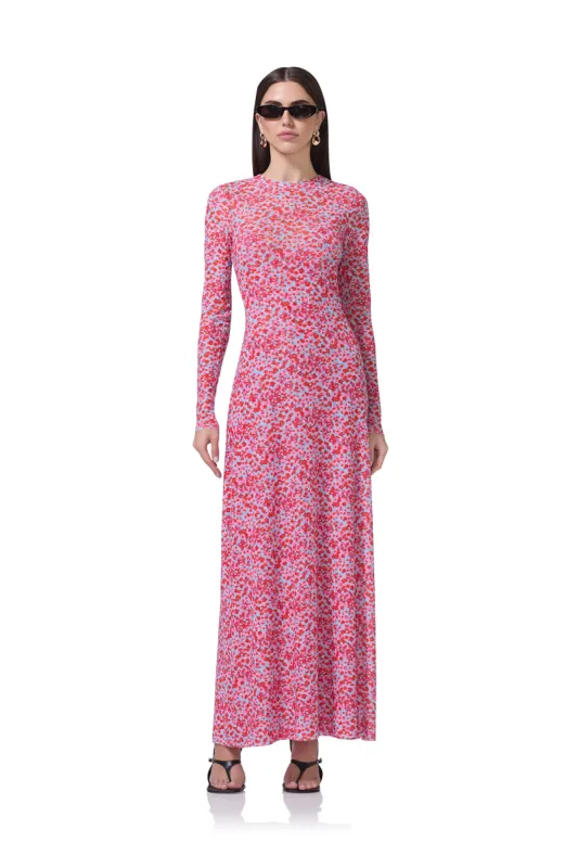 Paola Dress - Red Ditsy sold by AFRM