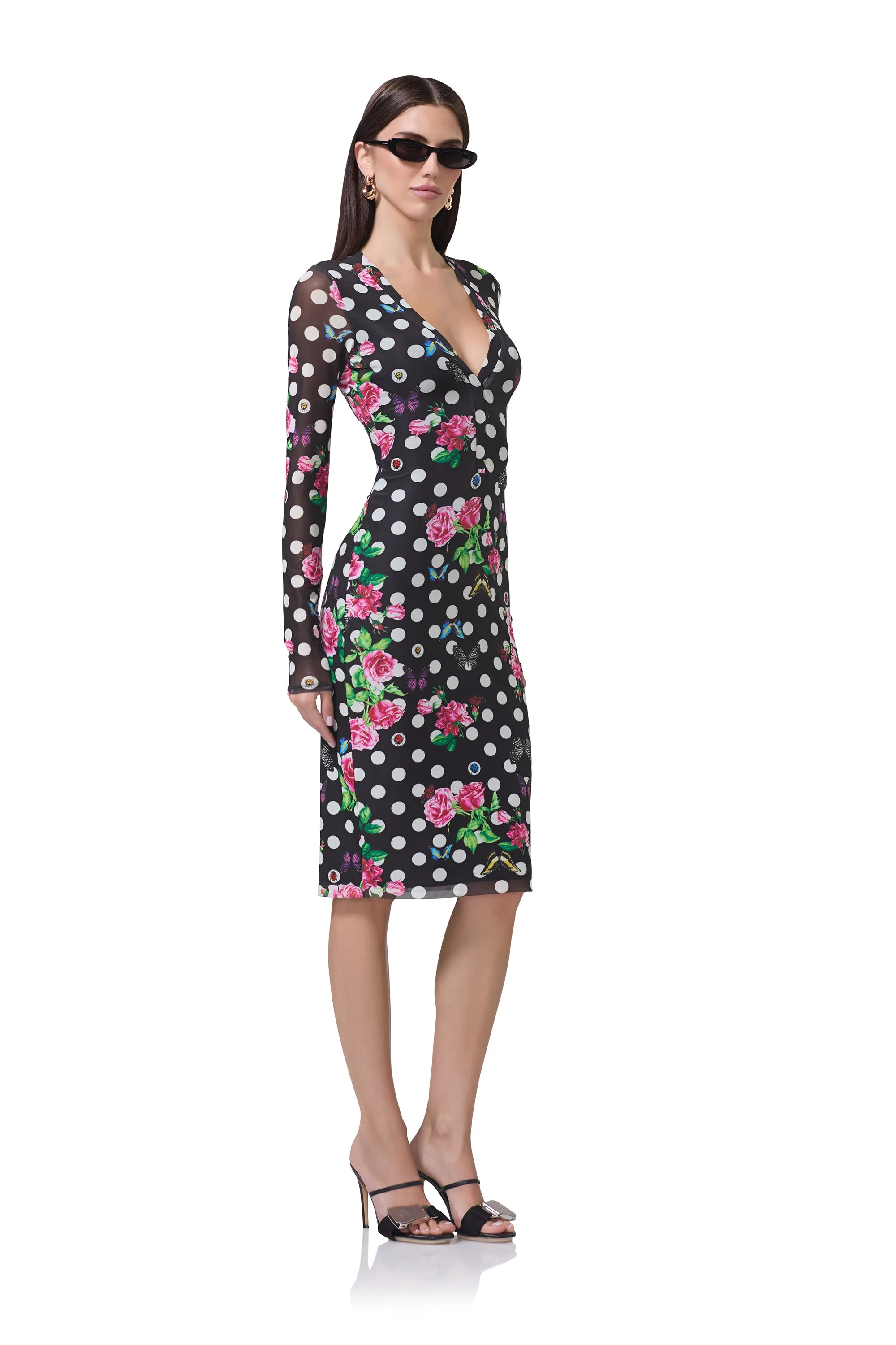 Diane Dress - Rose Dot sold by AFRM product image thumbnail 2