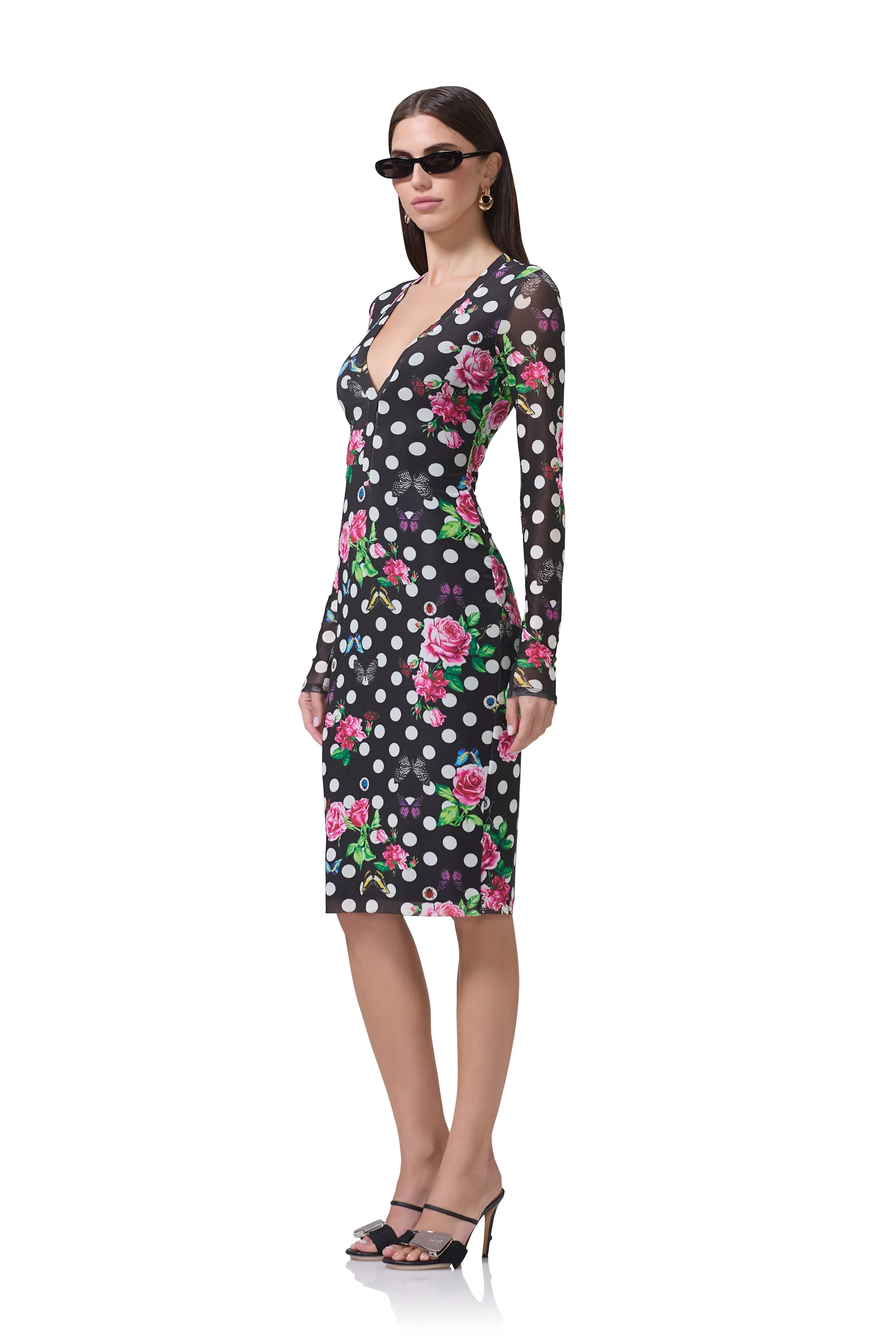 Diane Dress - Rose Dot sold by AFRM product image thumbnail 3