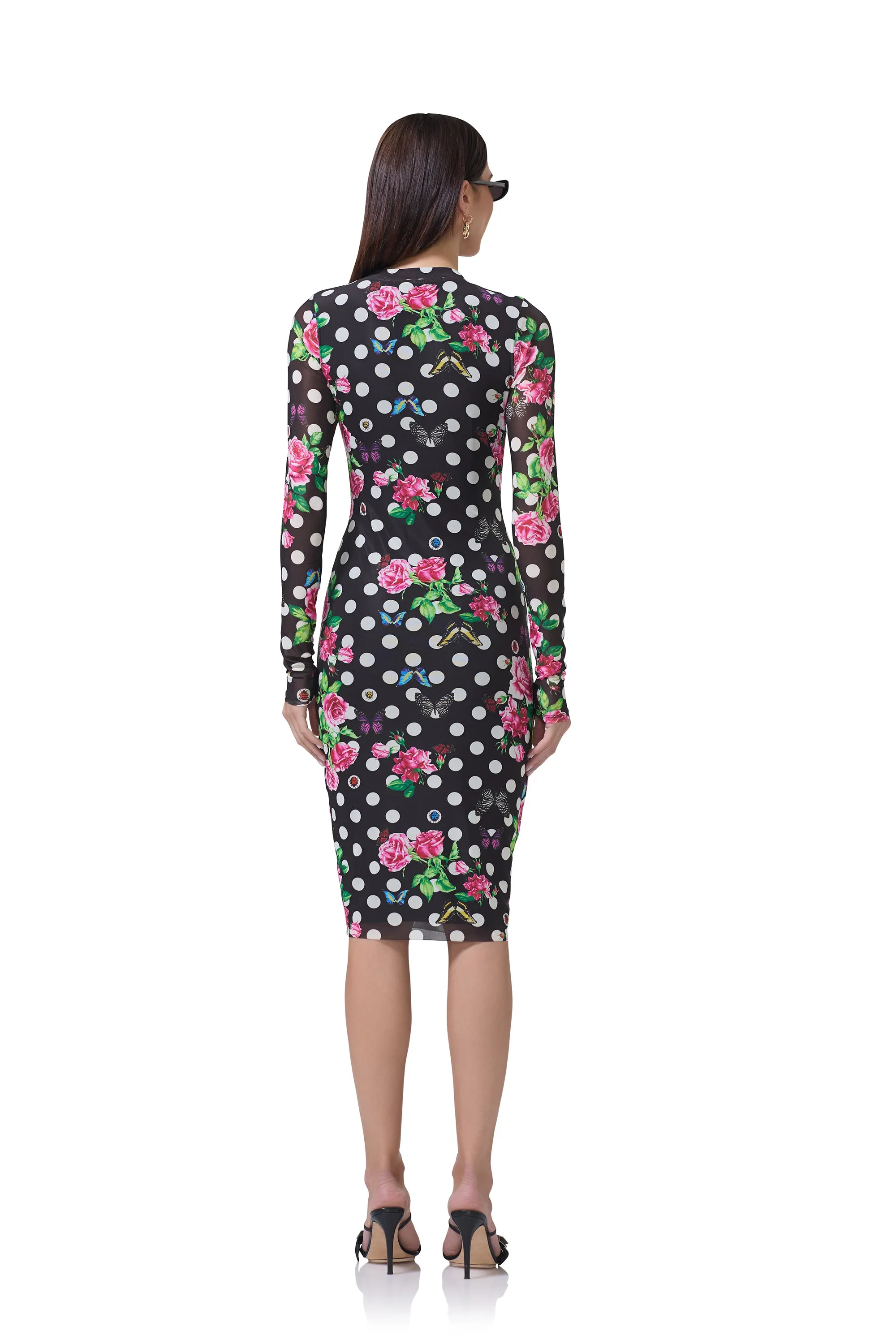 Diane Dress - Rose Dot sold by AFRM product image thumbnail 4